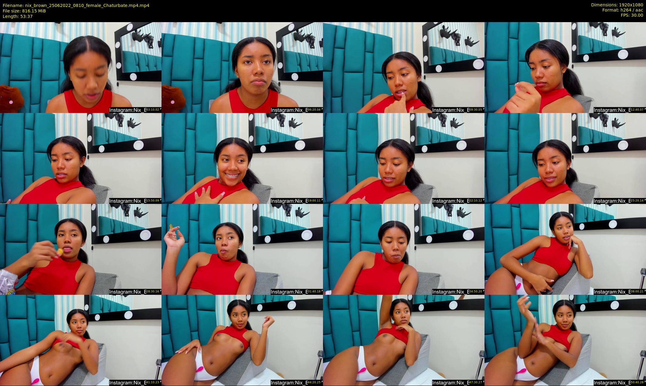 nix_brown — 54 minute Chaturbate female cam show recording, 1080p, Jun 25, 2022