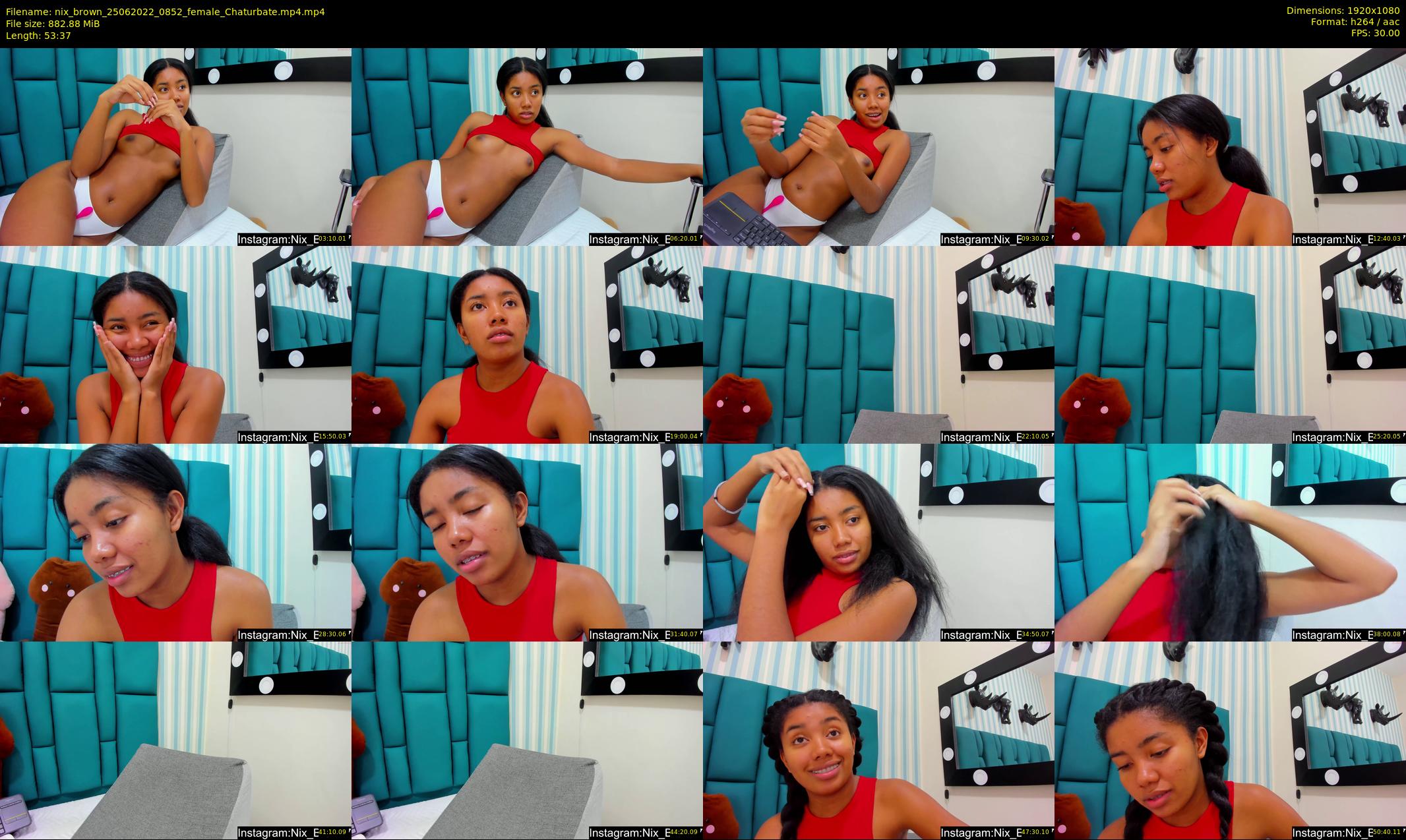 nix_brown — 54 minute Chaturbate female cam show recording, 1080p, Jun 25, 2022