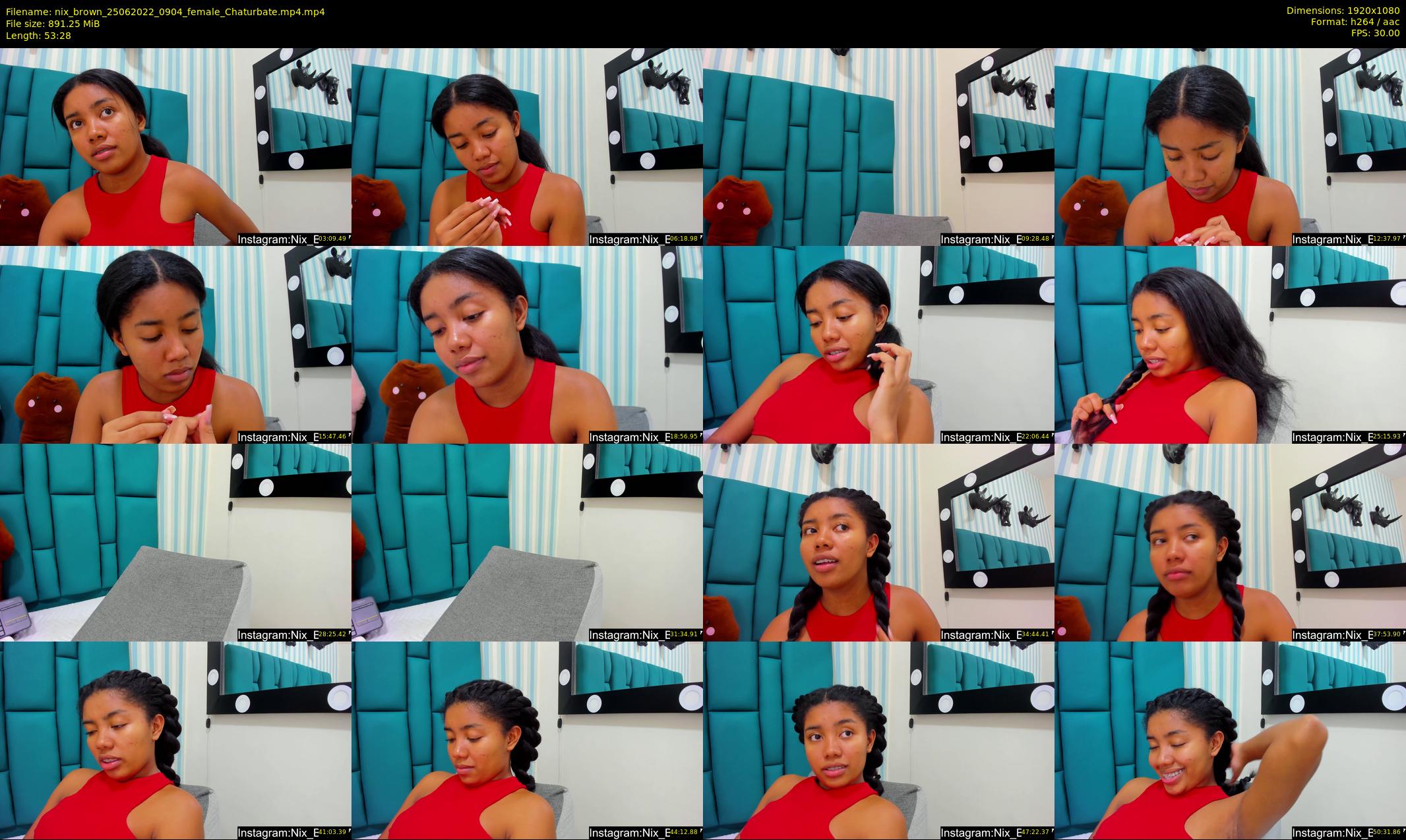 nix_brown — 54 minute Chaturbate female cam show recording, 1080p, Jun 25, 2022