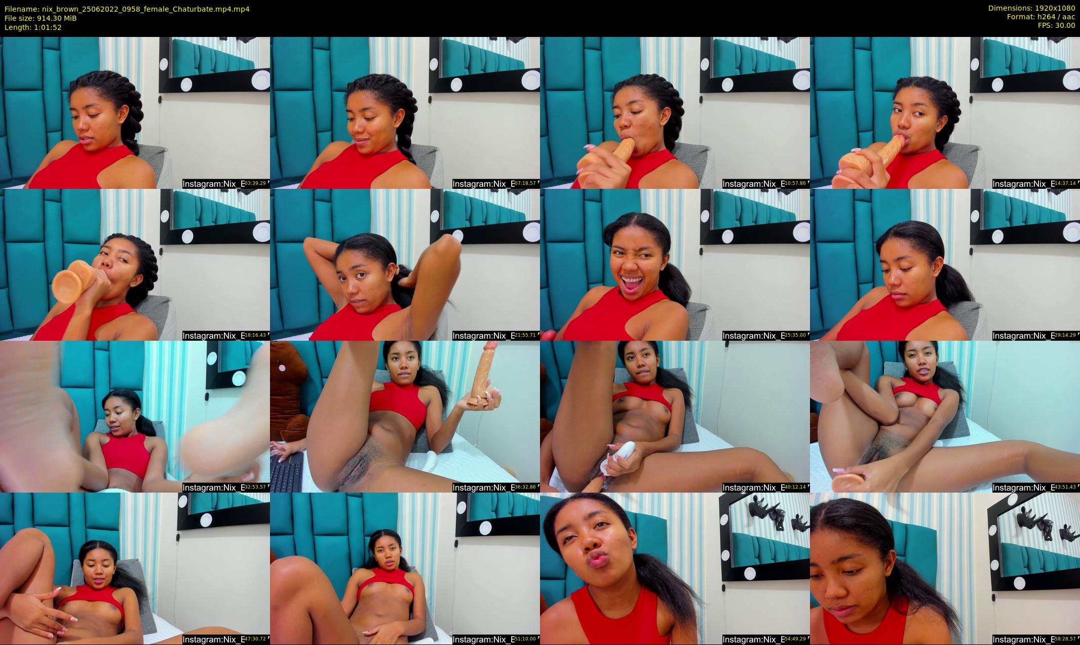nix_brown — 62 minute Chaturbate female cam show recording, 1080p, Jun 25, 2022