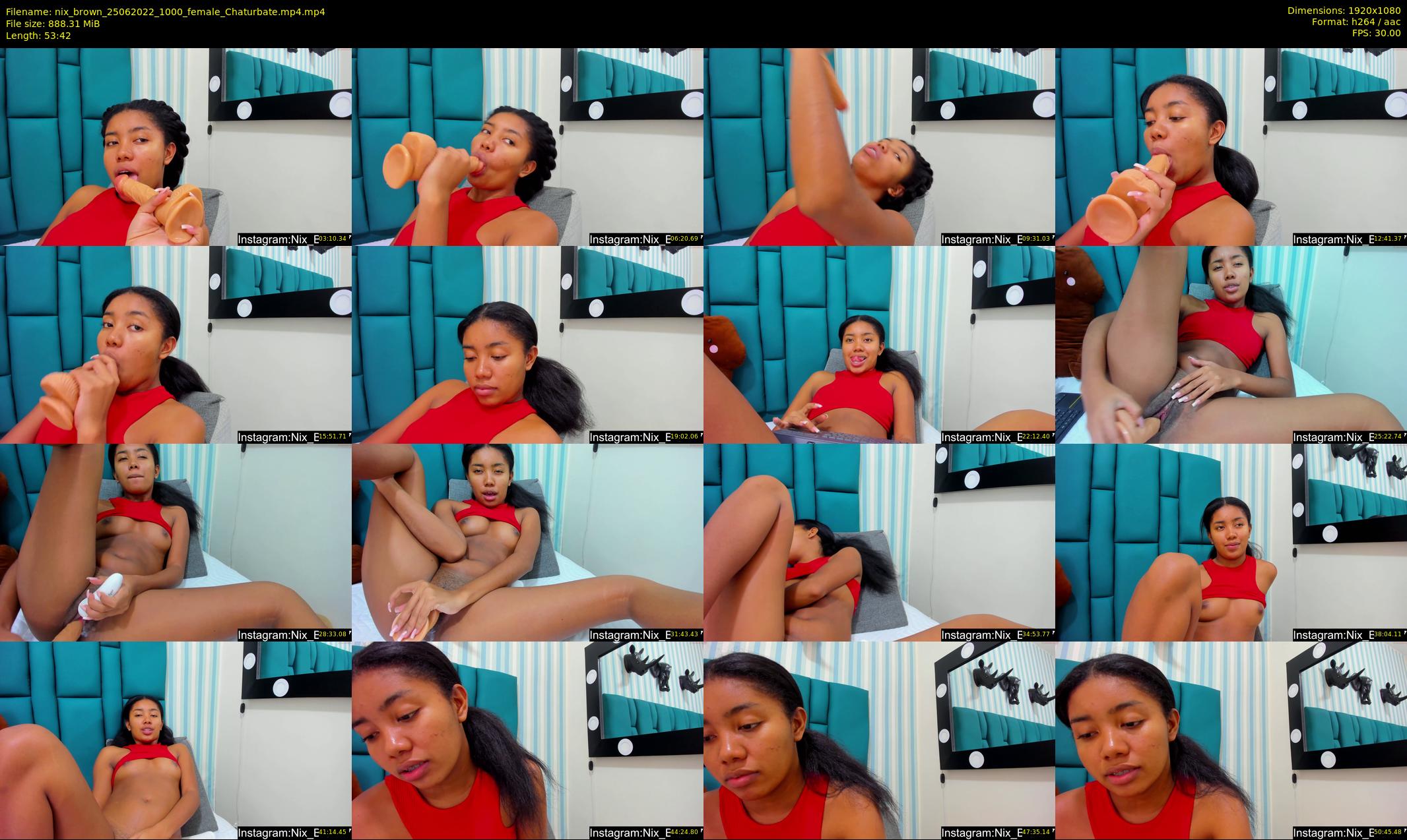 nix_brown — 54 minute Chaturbate female cam show recording, 1080p, Jun 25, 2022