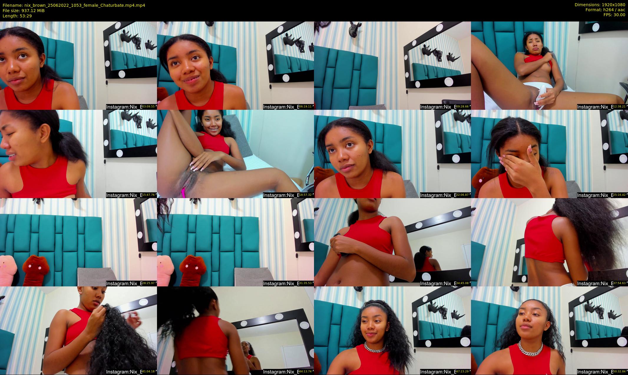 nix_brown — 54 minute Chaturbate female cam show recording, 1080p, Jun 25, 2022