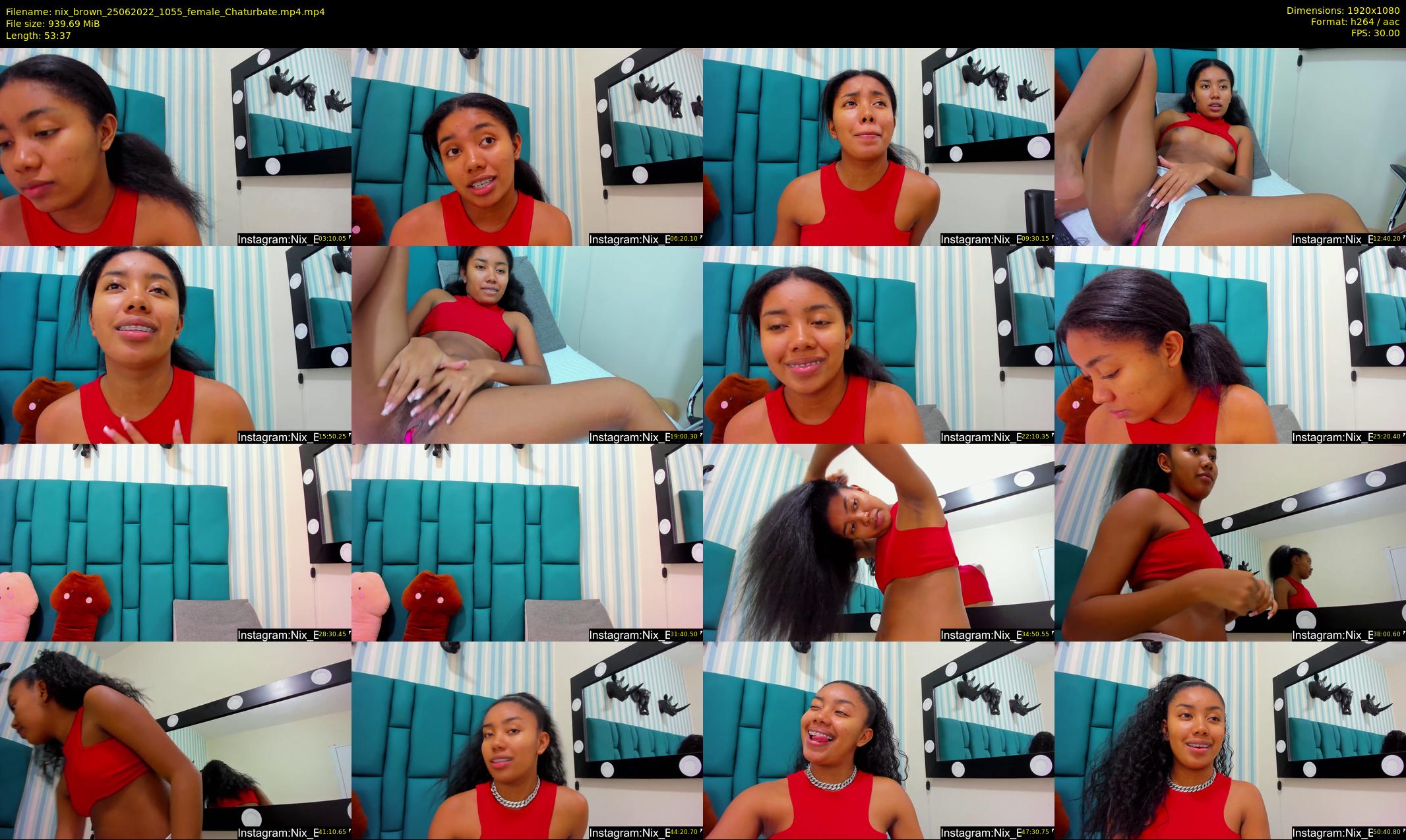 nix_brown — 54 minute Chaturbate female cam show recording, 1080p, Jun 25, 2022