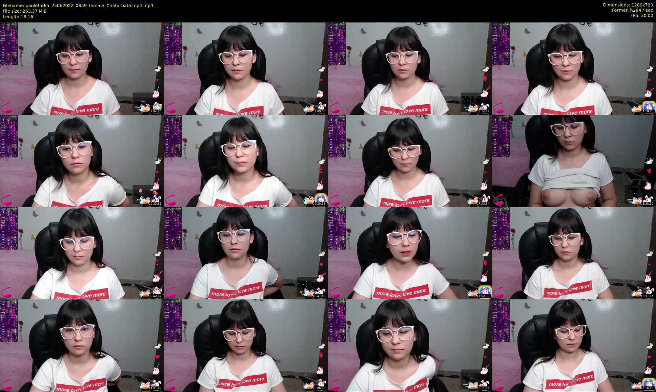 paulette65 — 19 minute Chaturbate female cam show recording, 720p, Jun 25, 2022