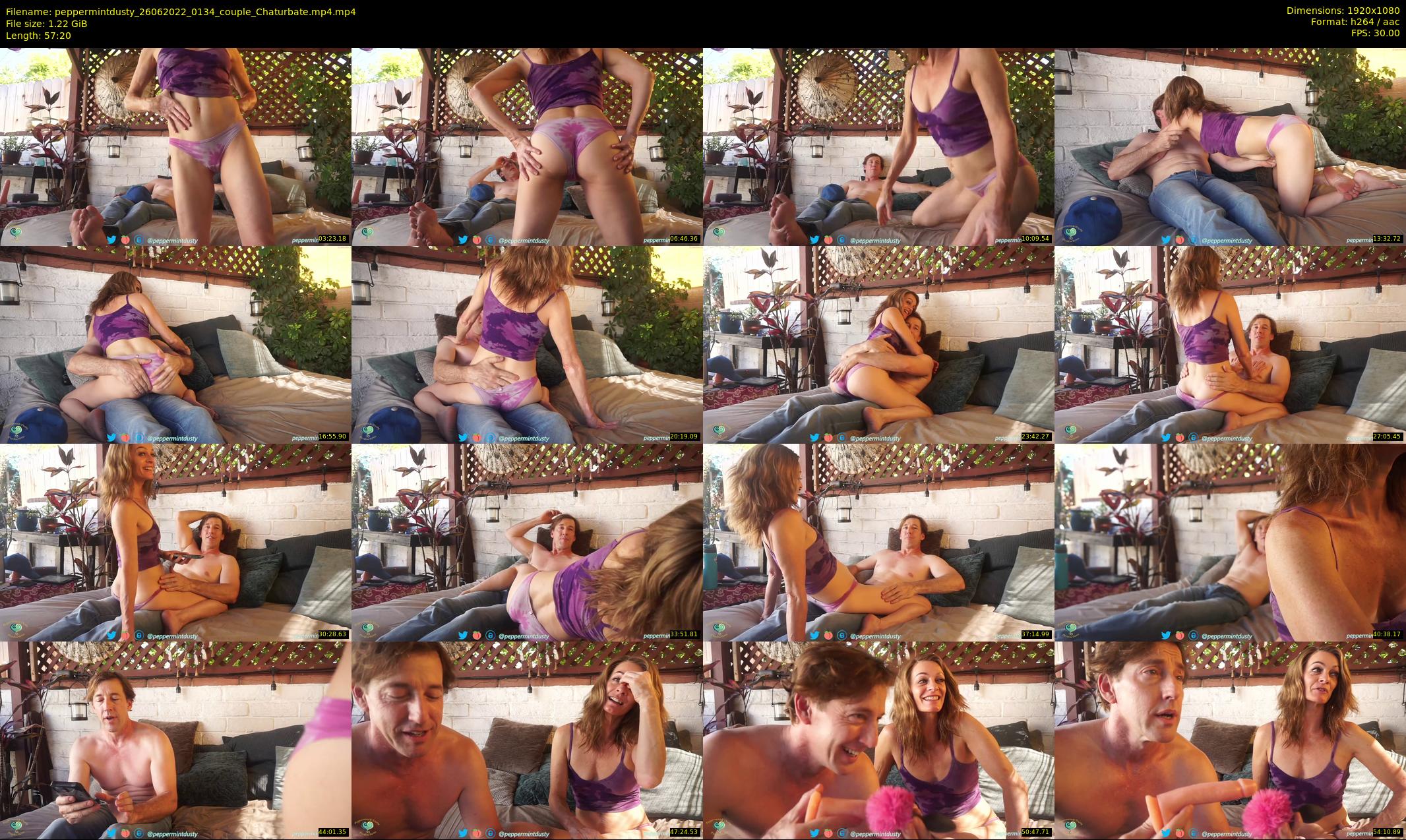 peppermintdusty — 58 minute Chaturbate couple cam show recording, 1080p, Jun 26, 2022