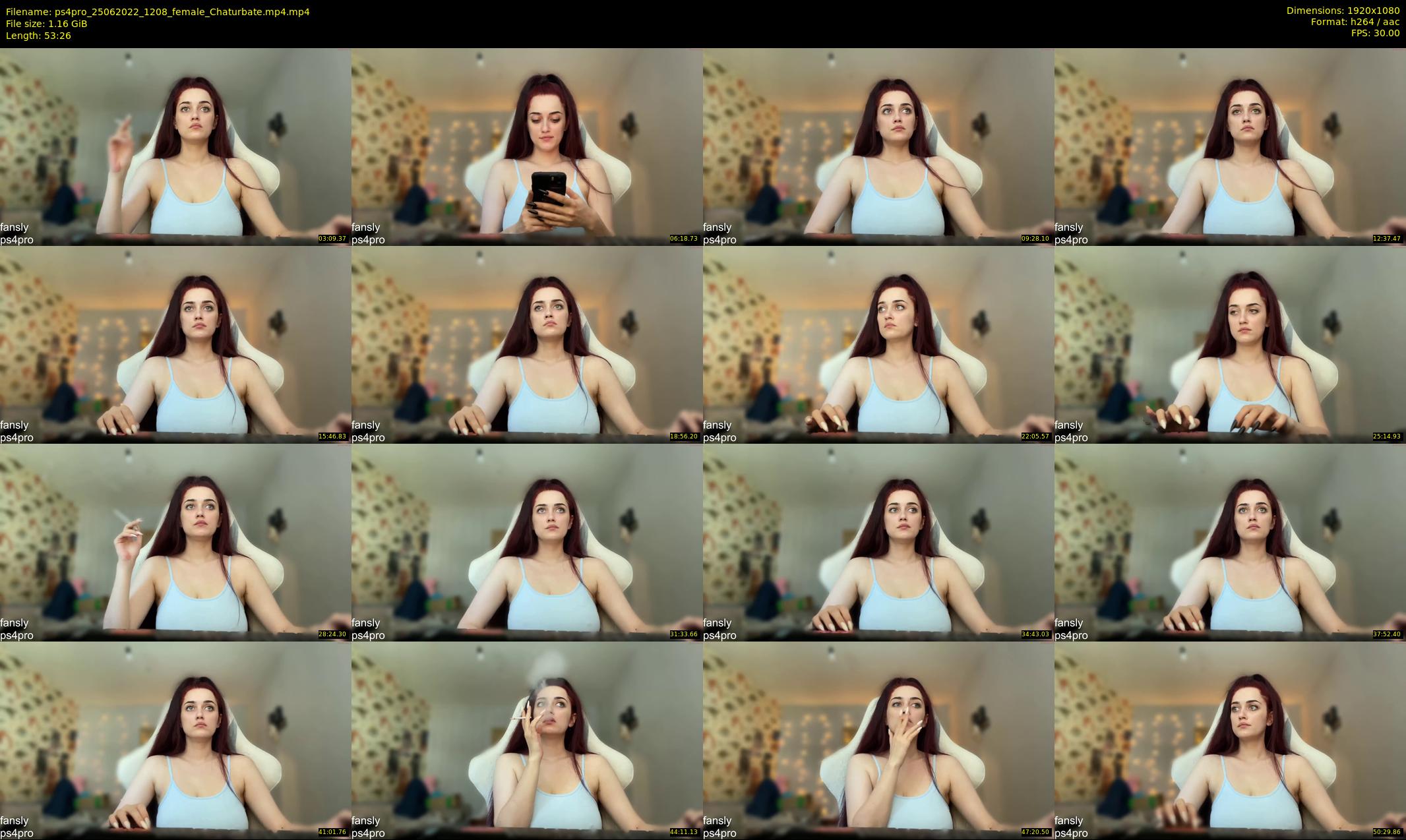 ps4pro — 54 minute Chaturbate female cam show recording, 1080p, Jun 25, 2022