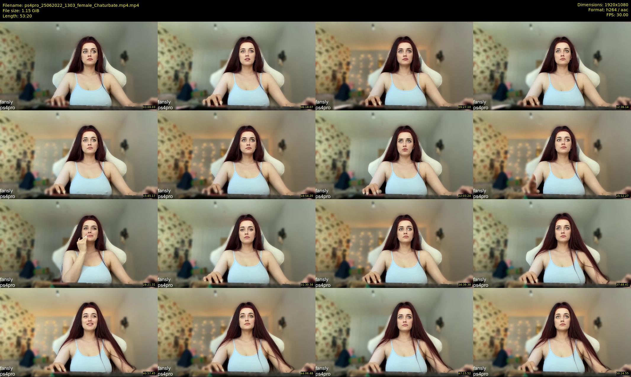 ps4pro — 54 minute Chaturbate female cam show recording, 1080p, Jun 25, 2022