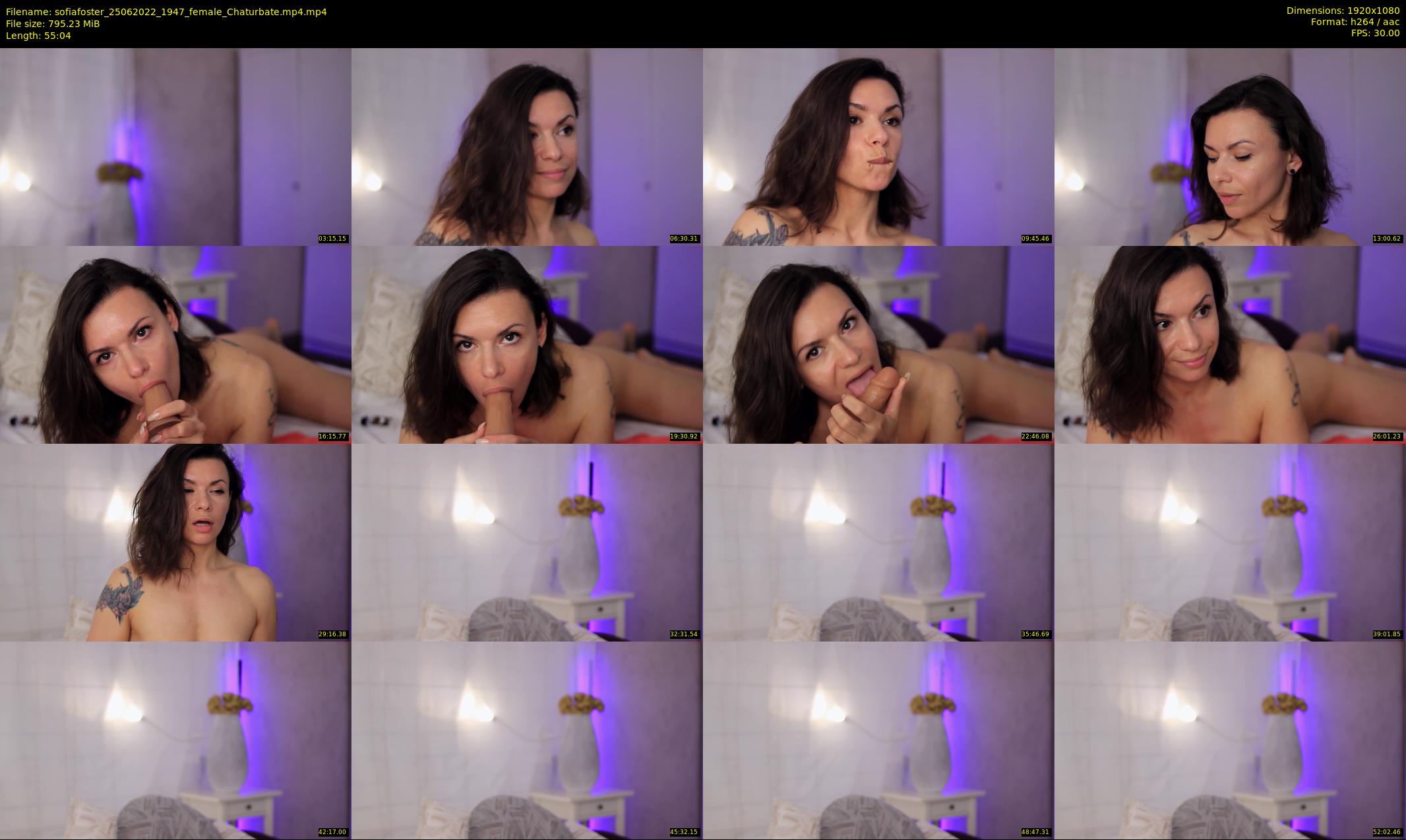 sofiafoster — 56 minute Chaturbate female cam show recording, 1080p, Jun 25, 2022