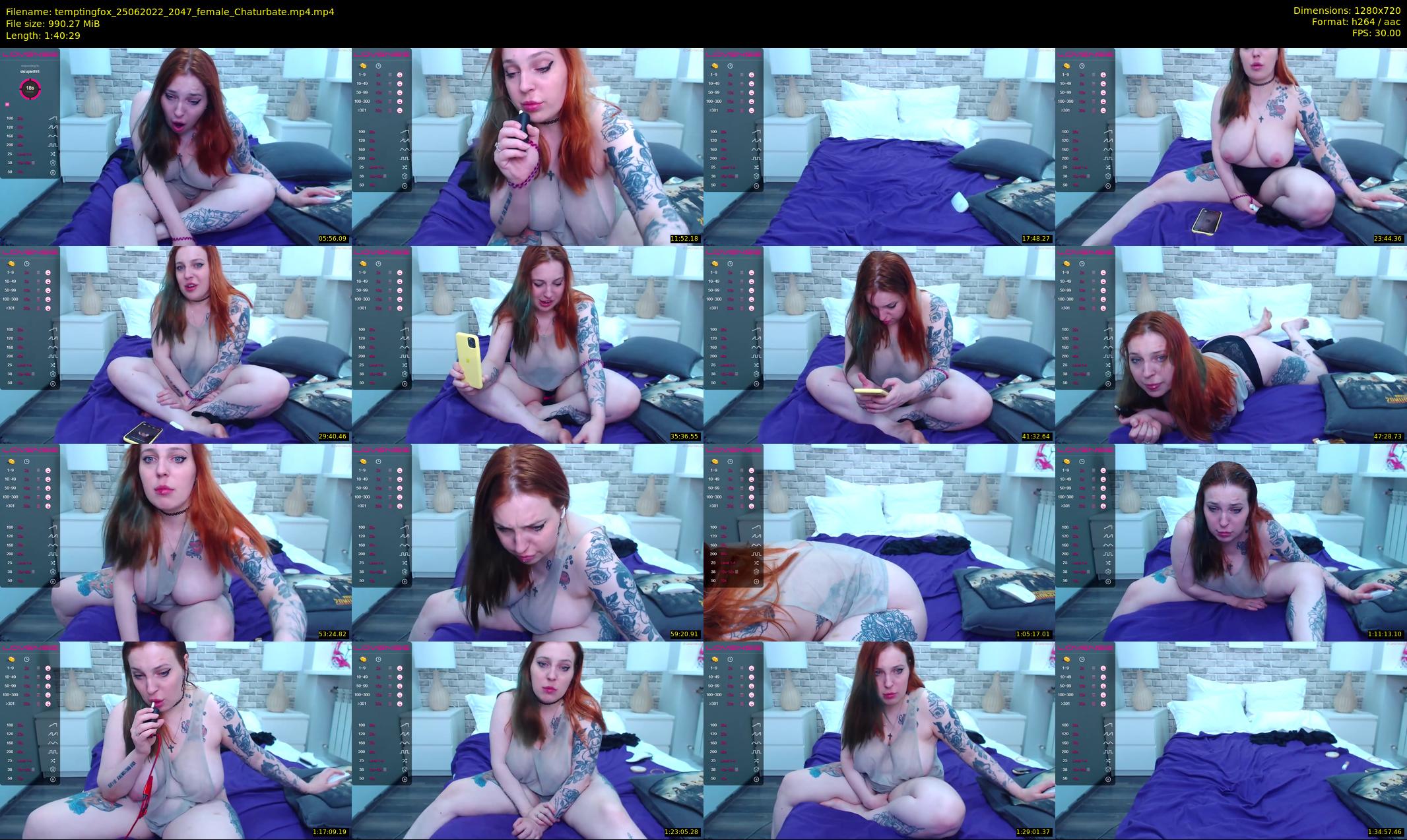 temptingfox — 101 minute Chaturbate female cam show recording, 720p, Jun 25, 2022