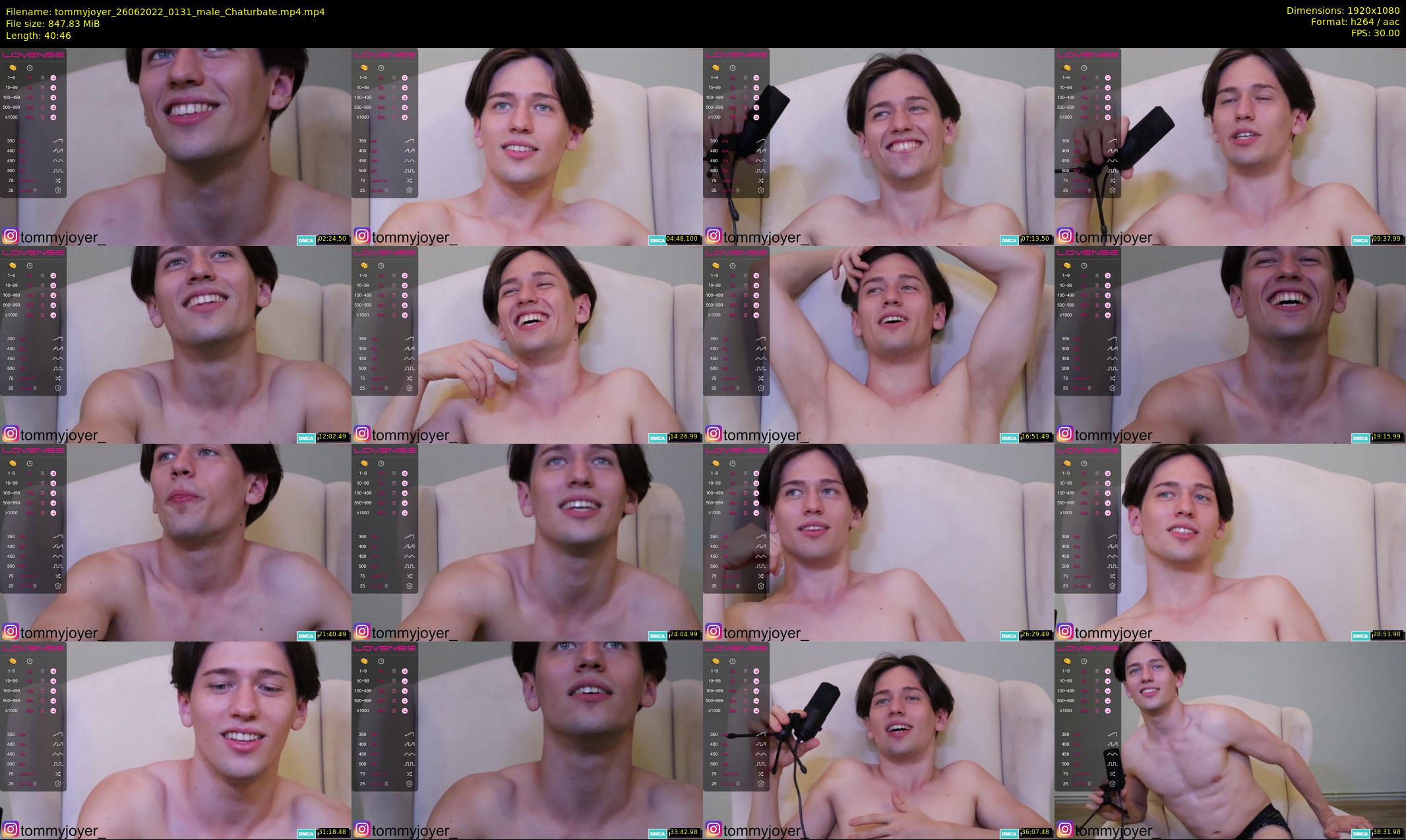 tommyjoyer — 41 minute Chaturbate male cam show recording, 1080p, Jun 26, 2022