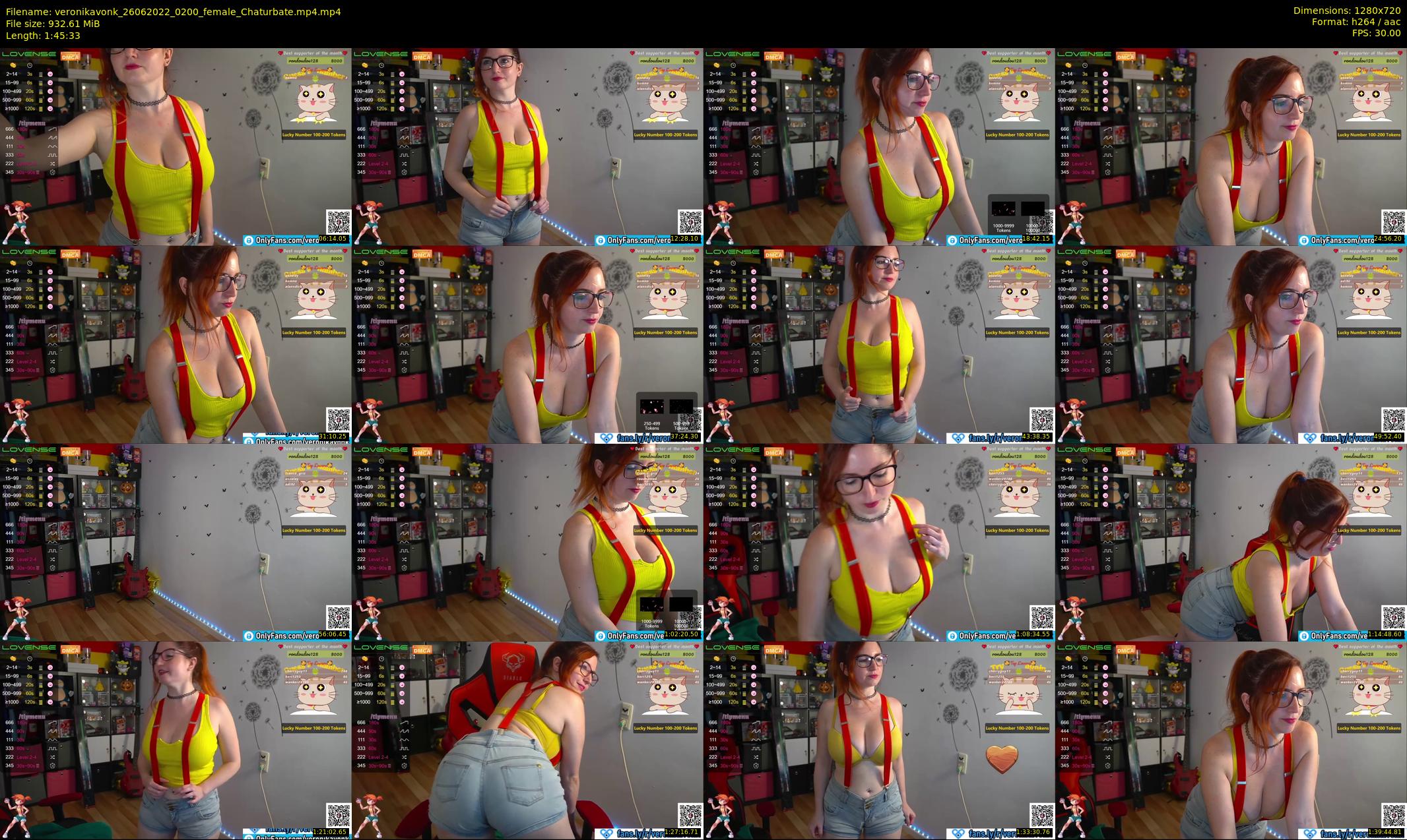 veronikavonk — 106 minute Chaturbate female cam show recording, 720p, Jun 26, 2022