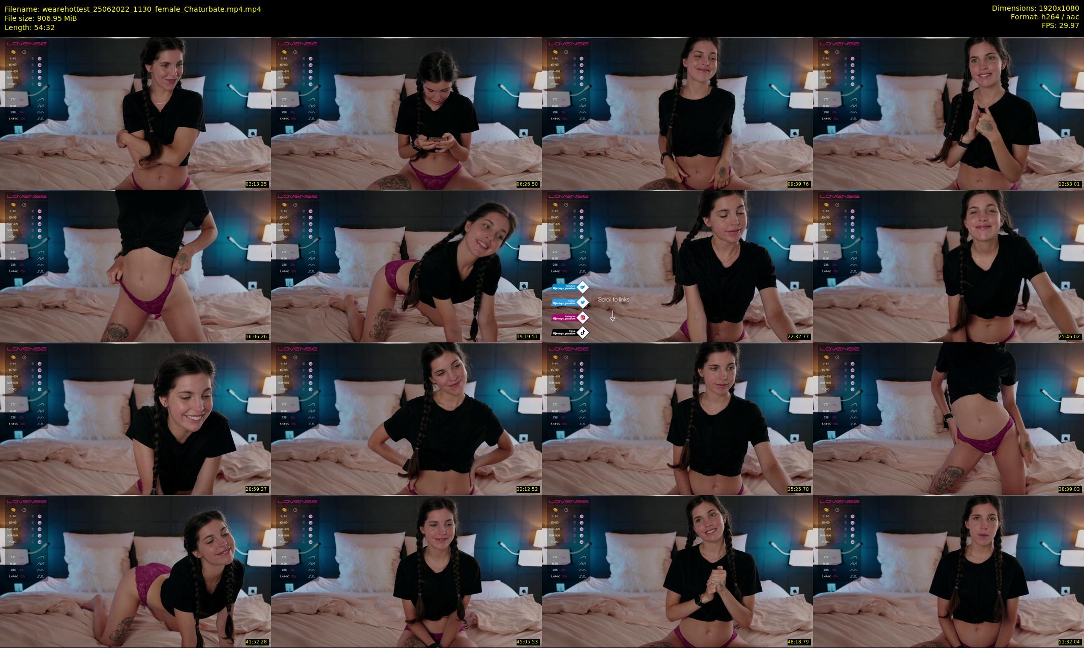 wearehottest — 55 minute Chaturbate couple cam show recording, 1080p, Jun 25, 2022