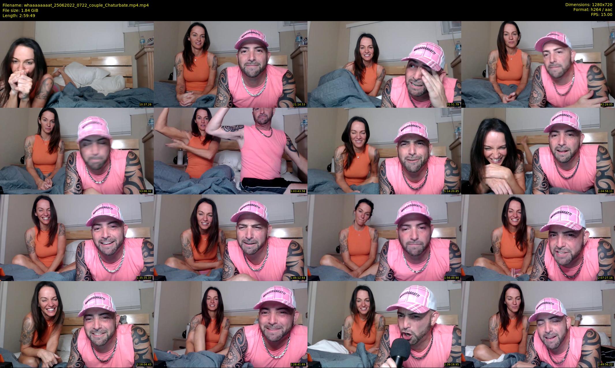 whaaaaaaaat — 180 minute Chaturbate couple cam show recording, 720p, Jun 25, 2022