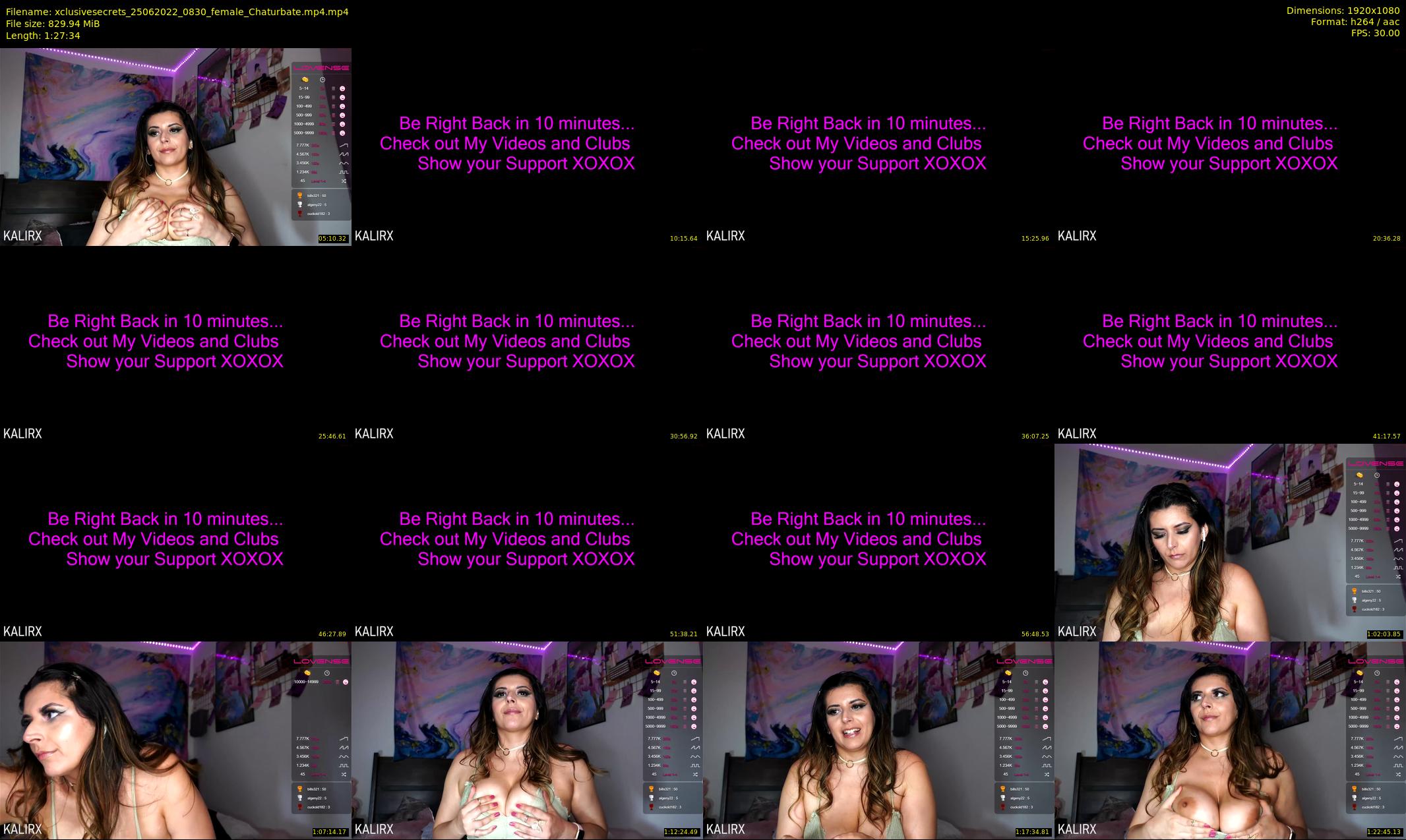 xclusivesecrets — 88 minute Chaturbate female cam show recording, 1080p, Jun 25, 2022