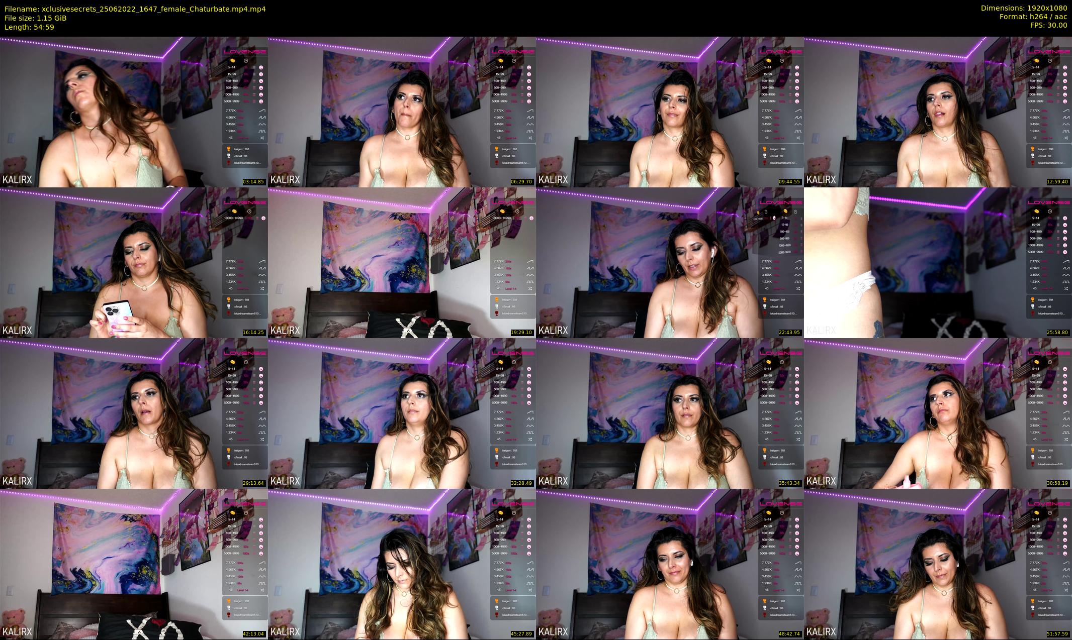 xclusivesecrets — 55 minute Chaturbate female cam show recording, 1080p, Jun 25, 2022