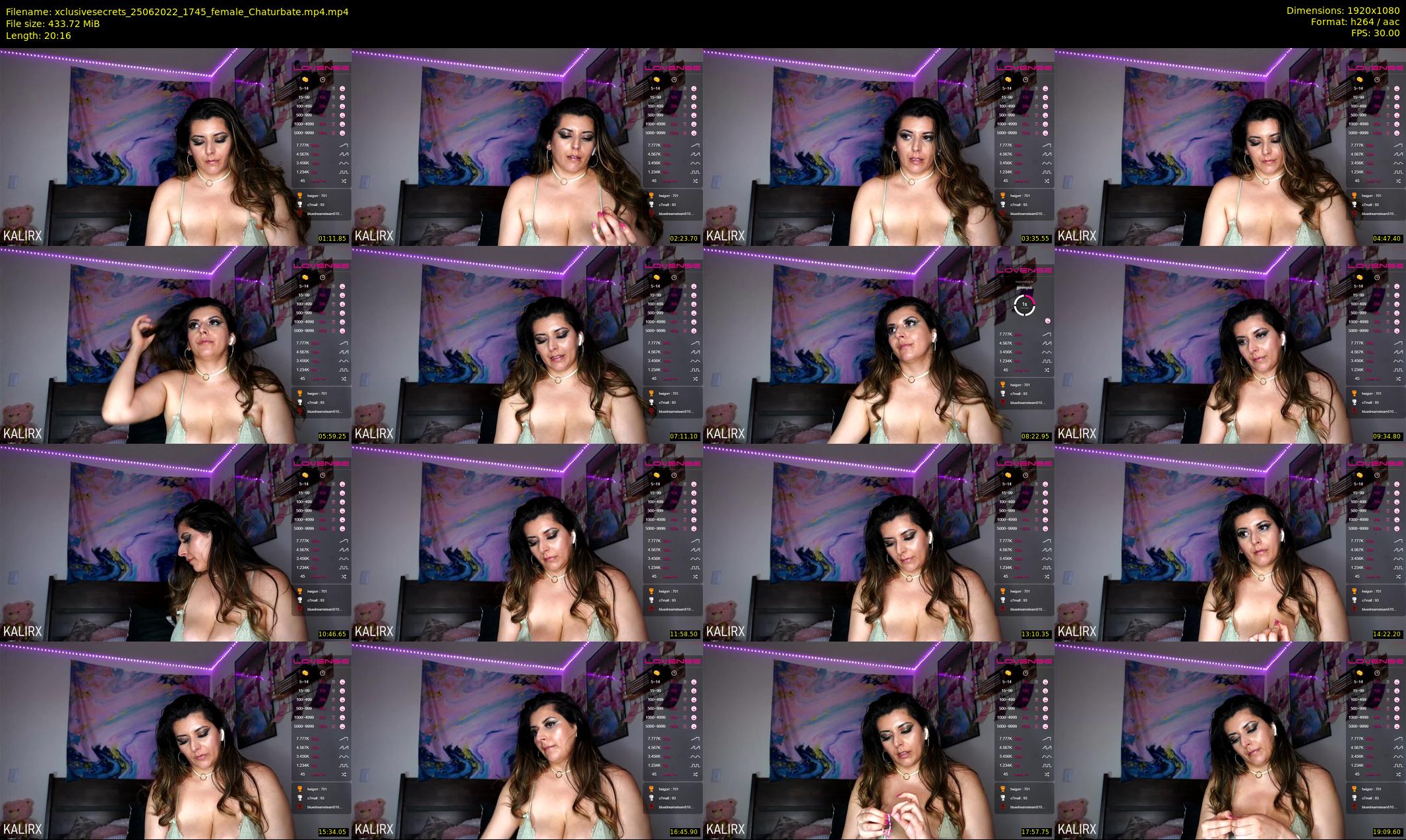 xclusivesecrets — 21 minute Chaturbate female cam show recording, 1080p, Jun 25, 2022