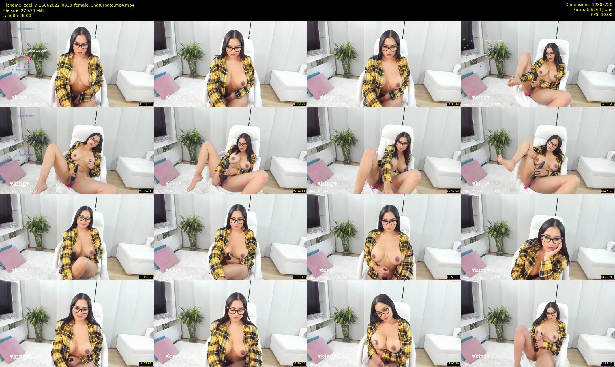 zoeliiv — 26 minute Chaturbate female cam show recording, 720p, Jun 25, 2022