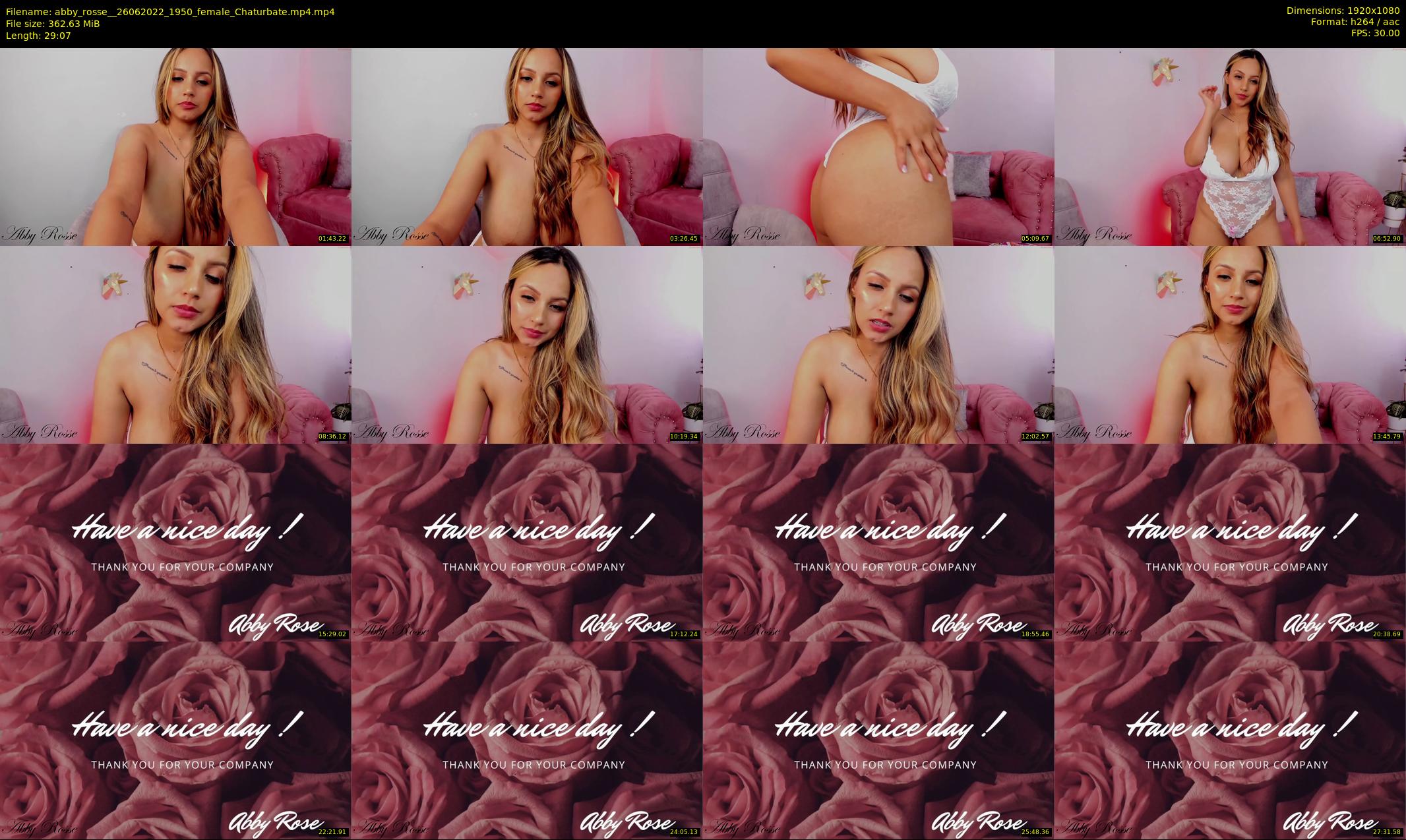 abby_rosse_ — 30 minute Chaturbate female cam show recording, 1080p, Jun 26, 2022
