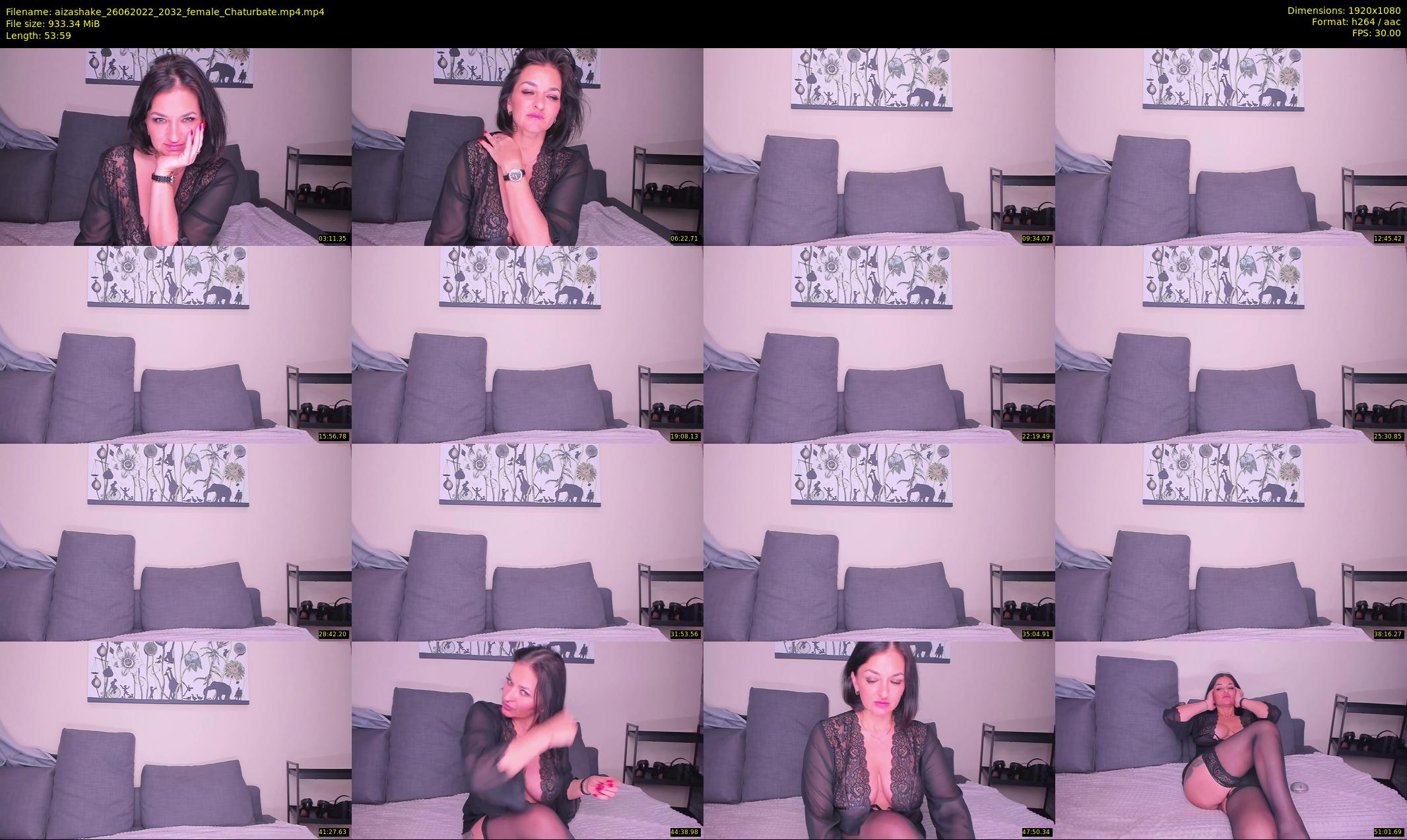 aizashake — 54 minute Chaturbate female cam show recording, 1080p, Jun 26, 2022