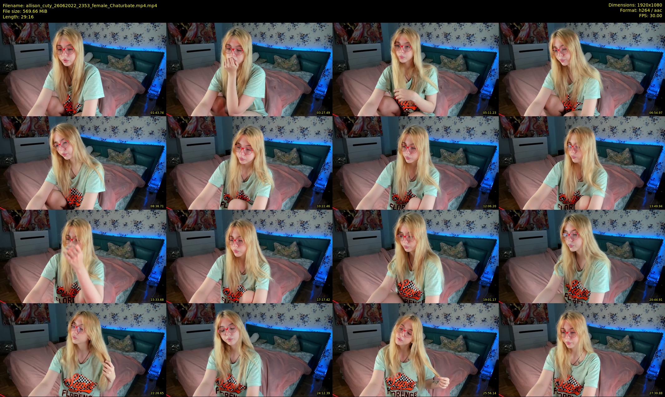 allison_cuty — 30 minute Chaturbate female cam show recording, 1080p, Jun 26, 2022