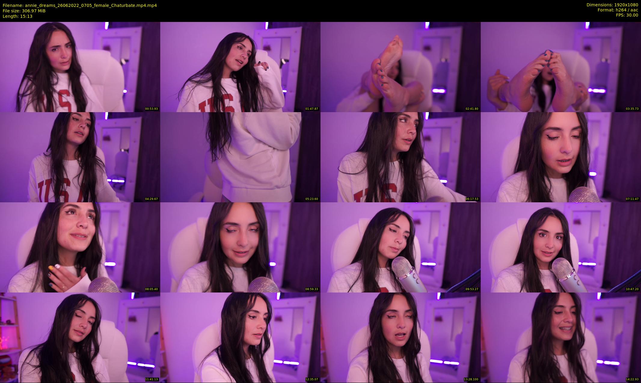 annie_dreams — 16 minute Chaturbate female cam show recording, 1080p, Jun 26, 2022