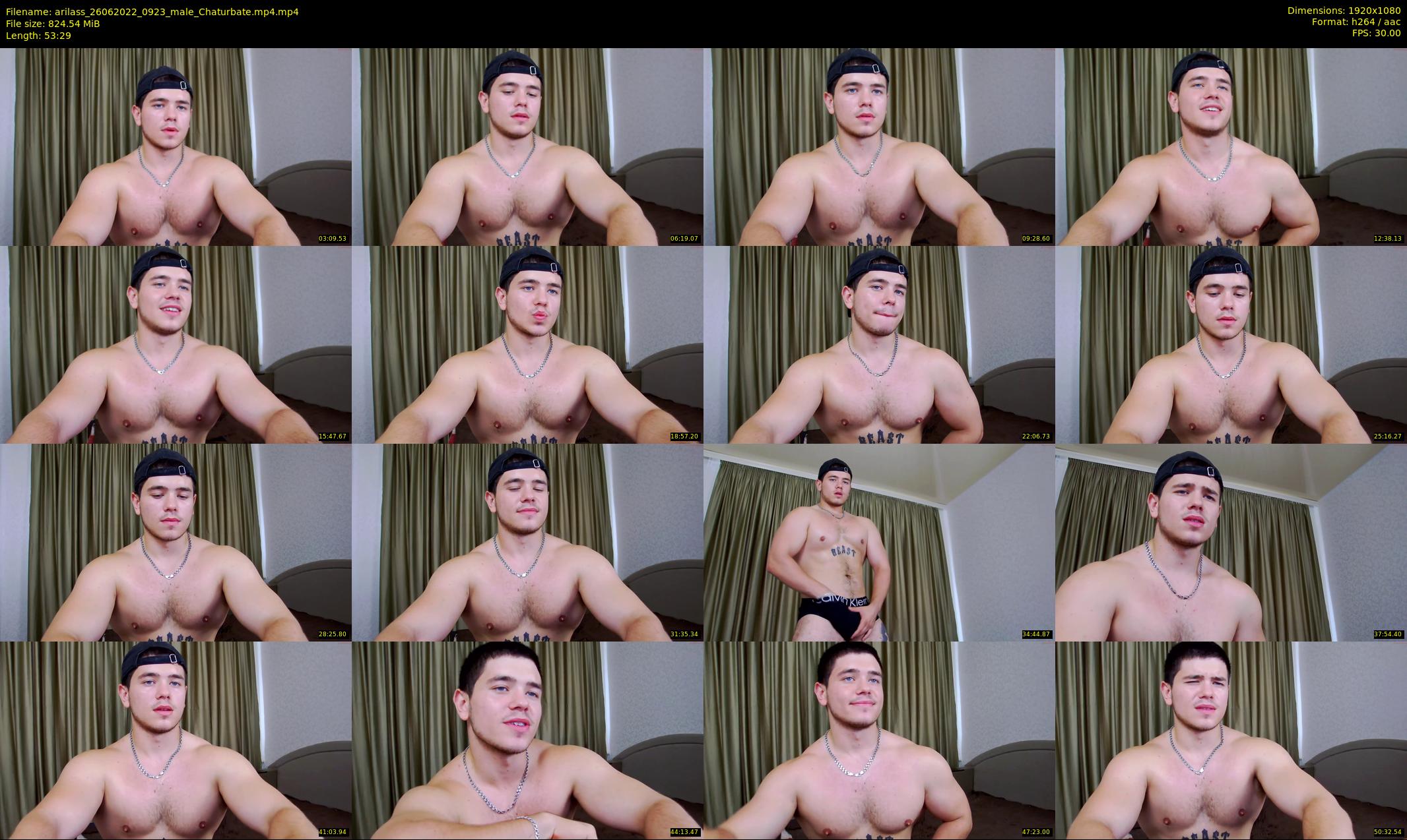 arilass — 54 minute Chaturbate male cam show recording, 1080p, Jun 26, 2022