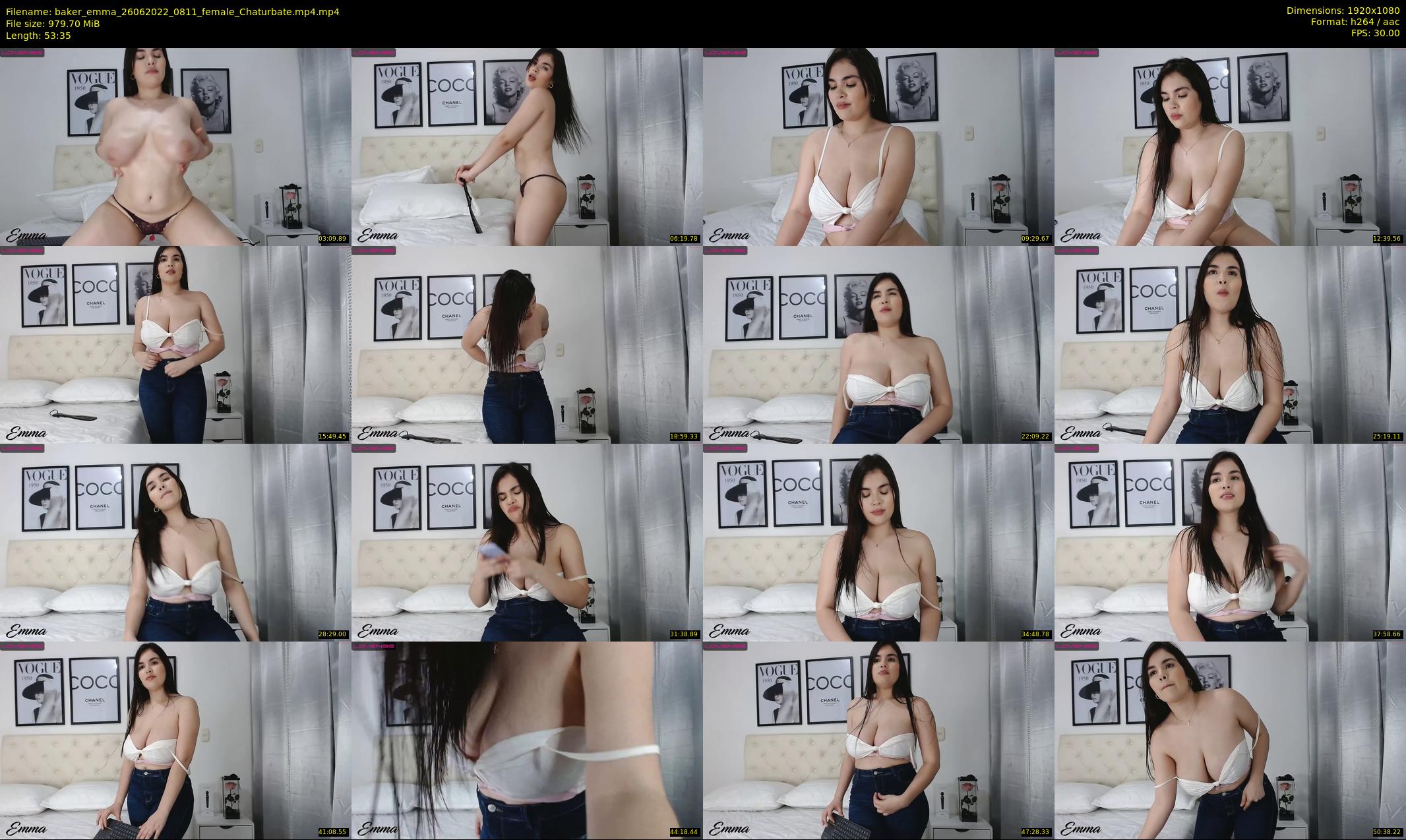 baker_emma — 54 minute Chaturbate female cam show recording, 1080p, Jun 26, 2022