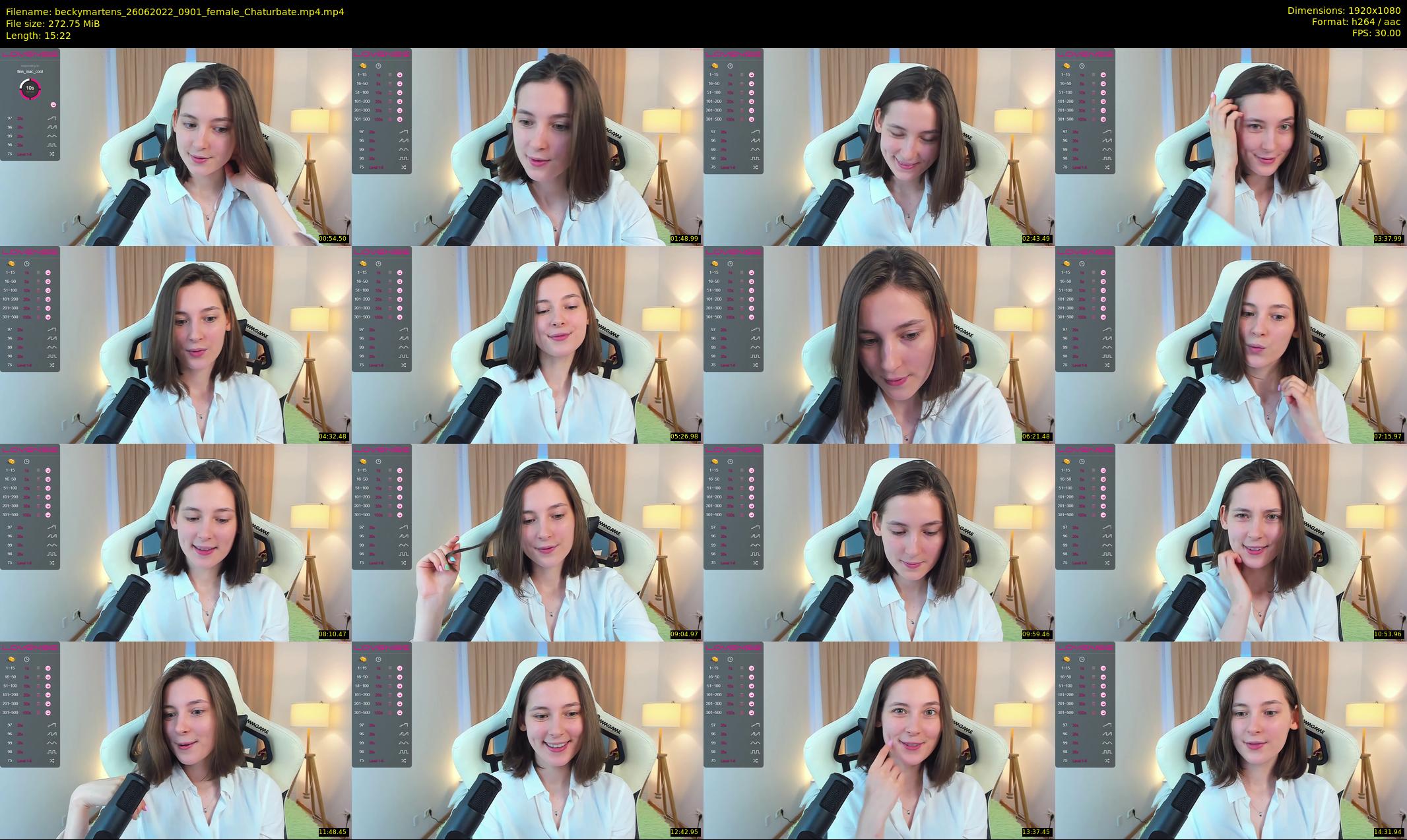 beckymartens — 16 minute Chaturbate female cam show recording, 1080p, Jun 26, 2022