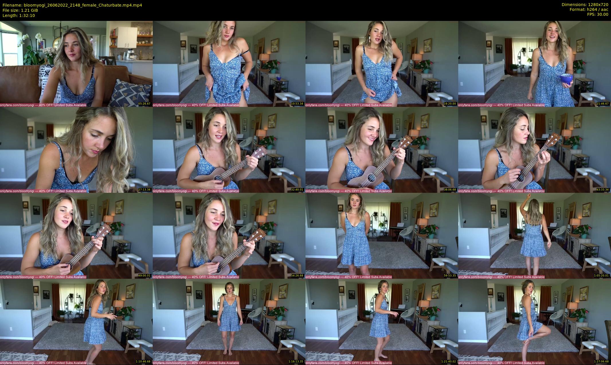 bloomyogi — 93 minute Chaturbate female cam show recording, 720p, Jun 26, 2022