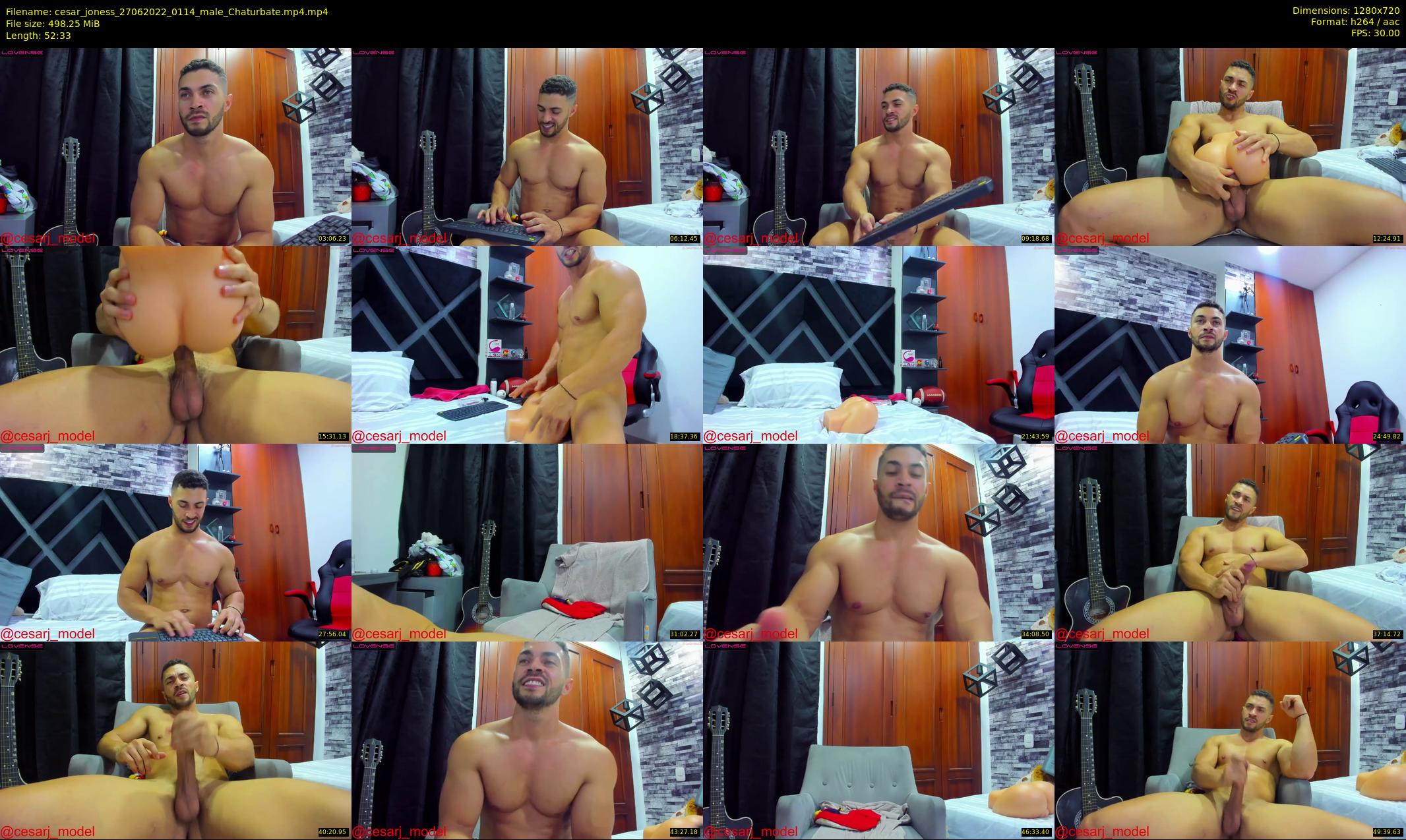 cesar_joness — 53 minute Chaturbate male cam show recording, 720p, Jun 27, 2022