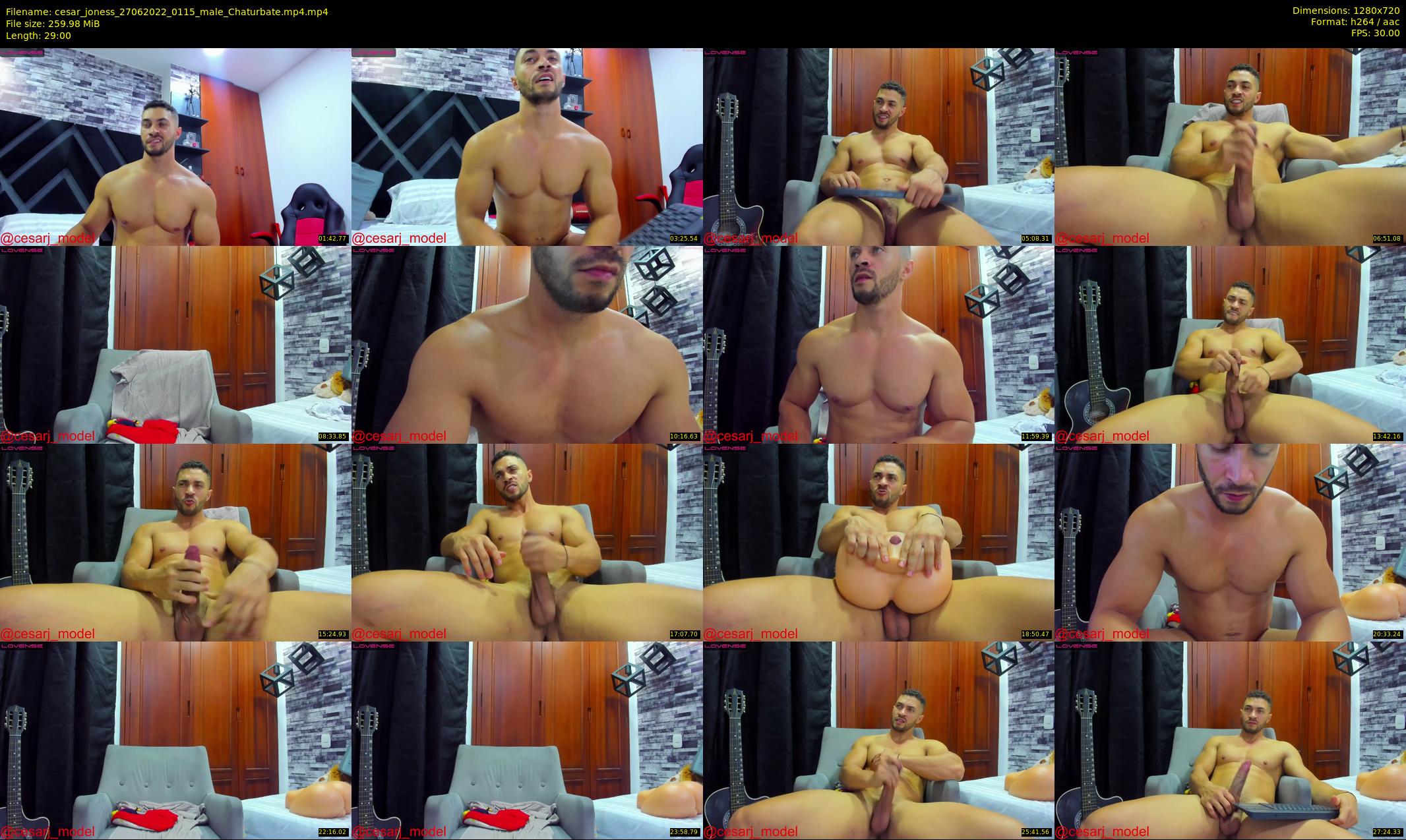 cesar_joness — 29 minute Chaturbate male cam show recording, 720p, Jun 27, 2022