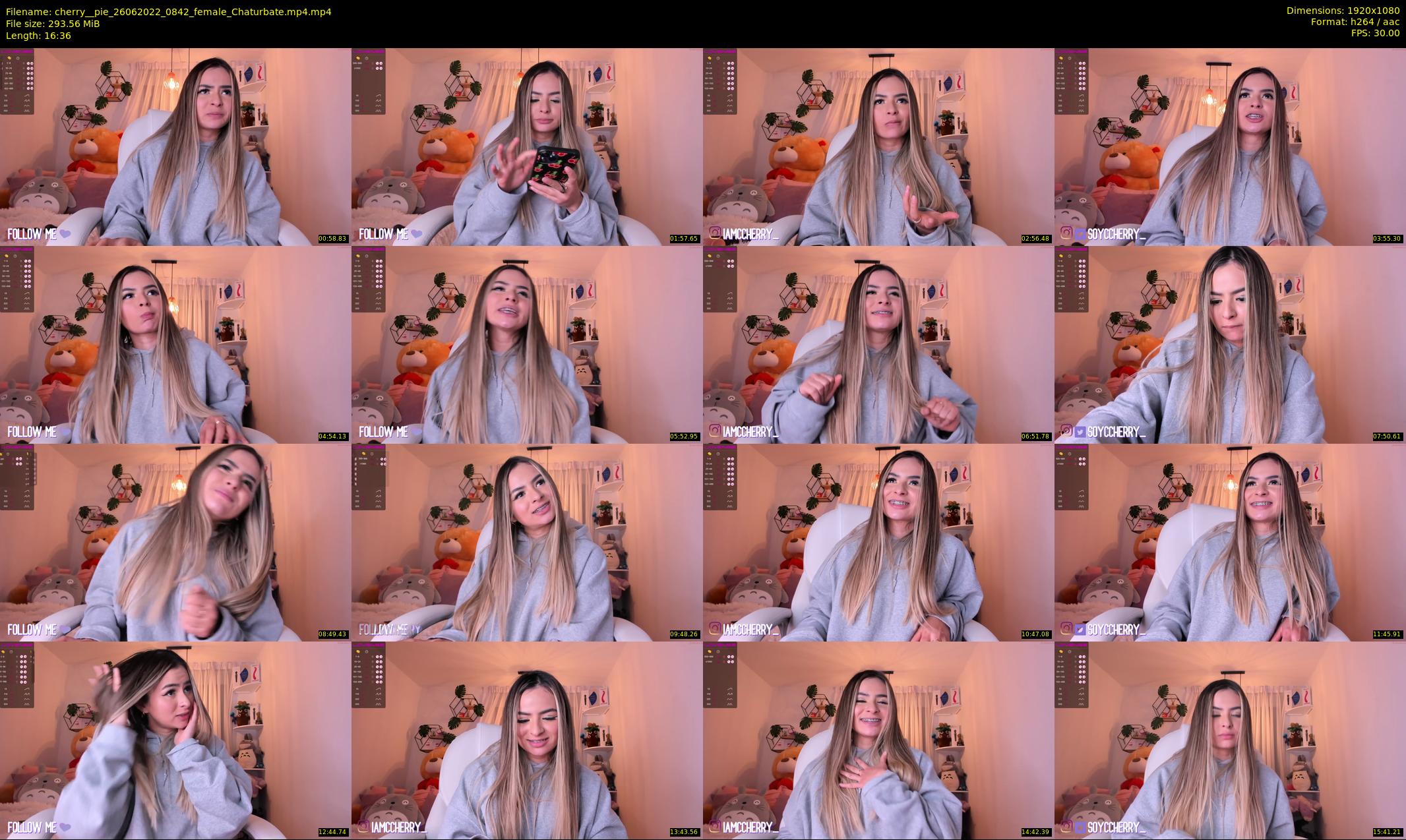 cherry__pie — 17 minute Chaturbate female cam show recording, 1080p, Jun 26, 2022