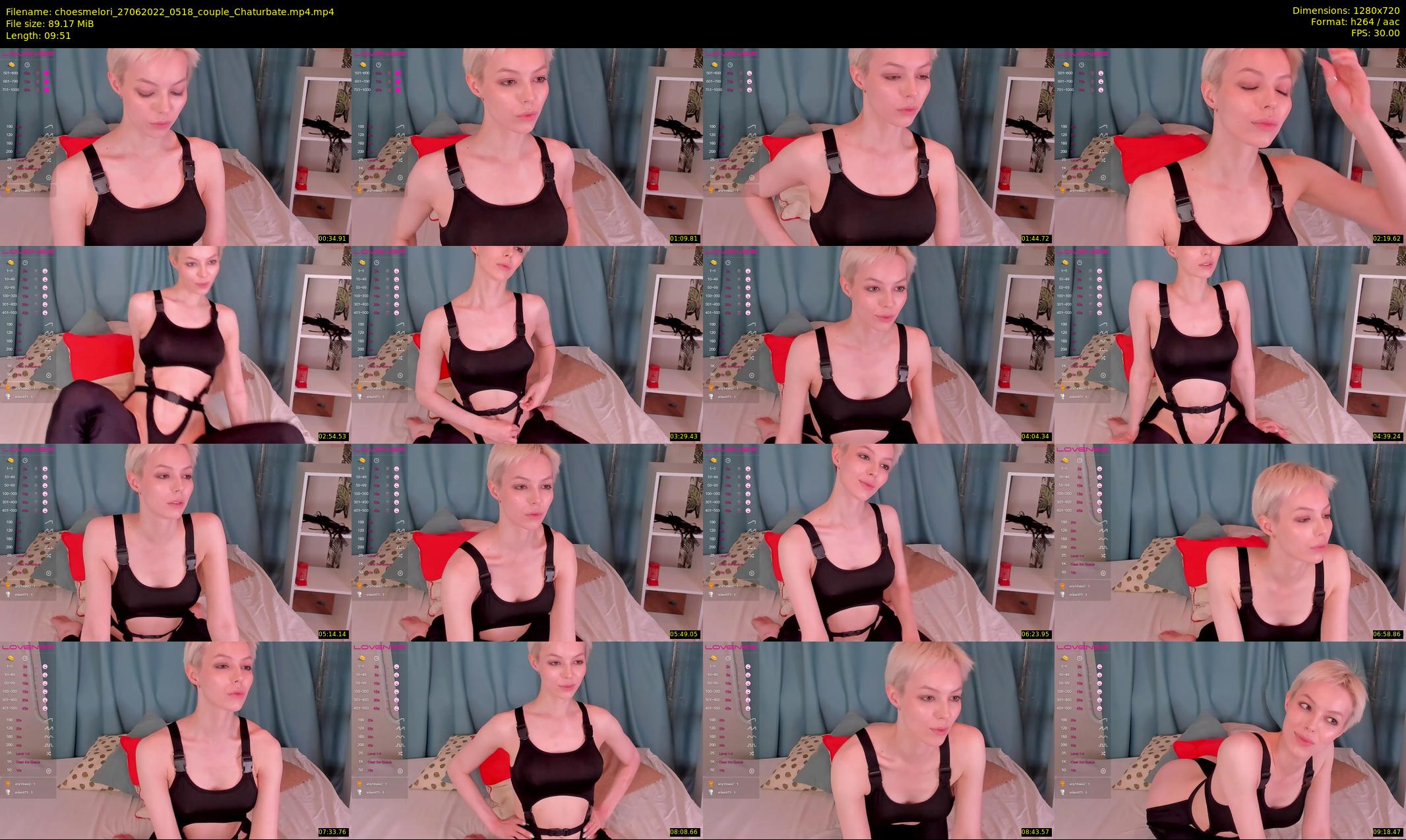 choesmelori — 10 minute Chaturbate couple cam show recording, 720p, Jun 27, 2022