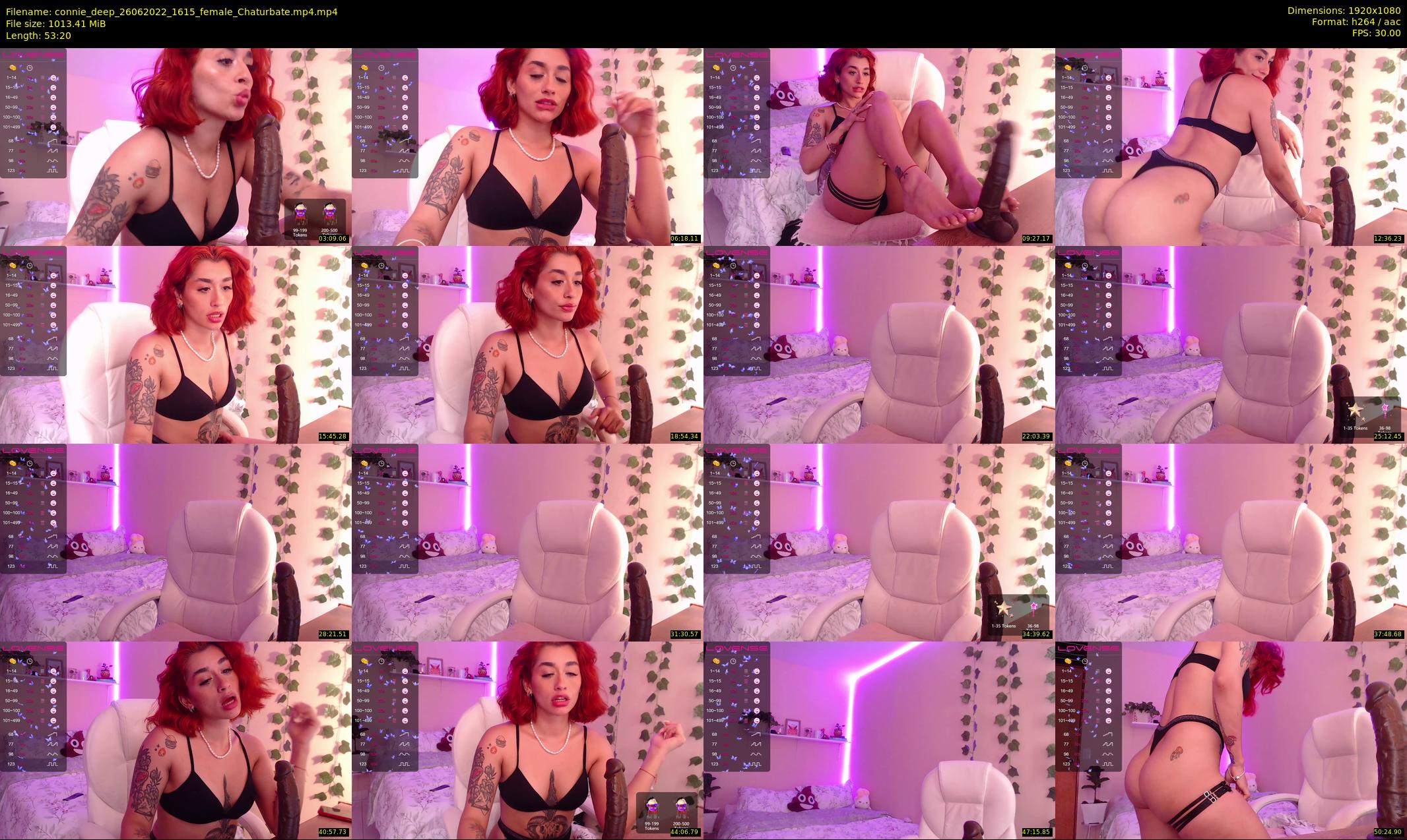 connie_deep — 54 minute Chaturbate female cam show recording, 1080p, Jun 26, 2022