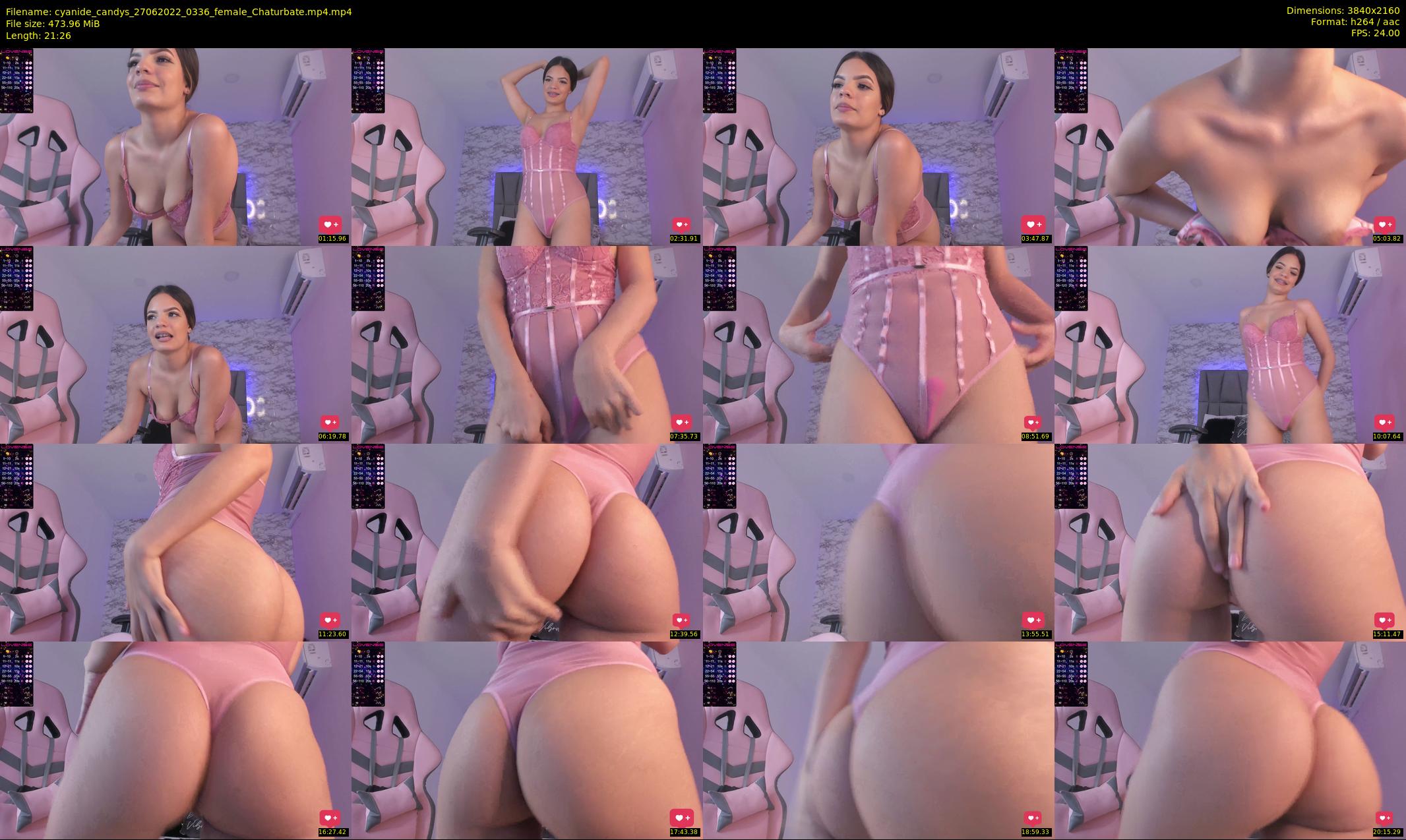 cyanide_candys — 22 minute Chaturbate female cam show recording, 4K, Jun 27, 2022