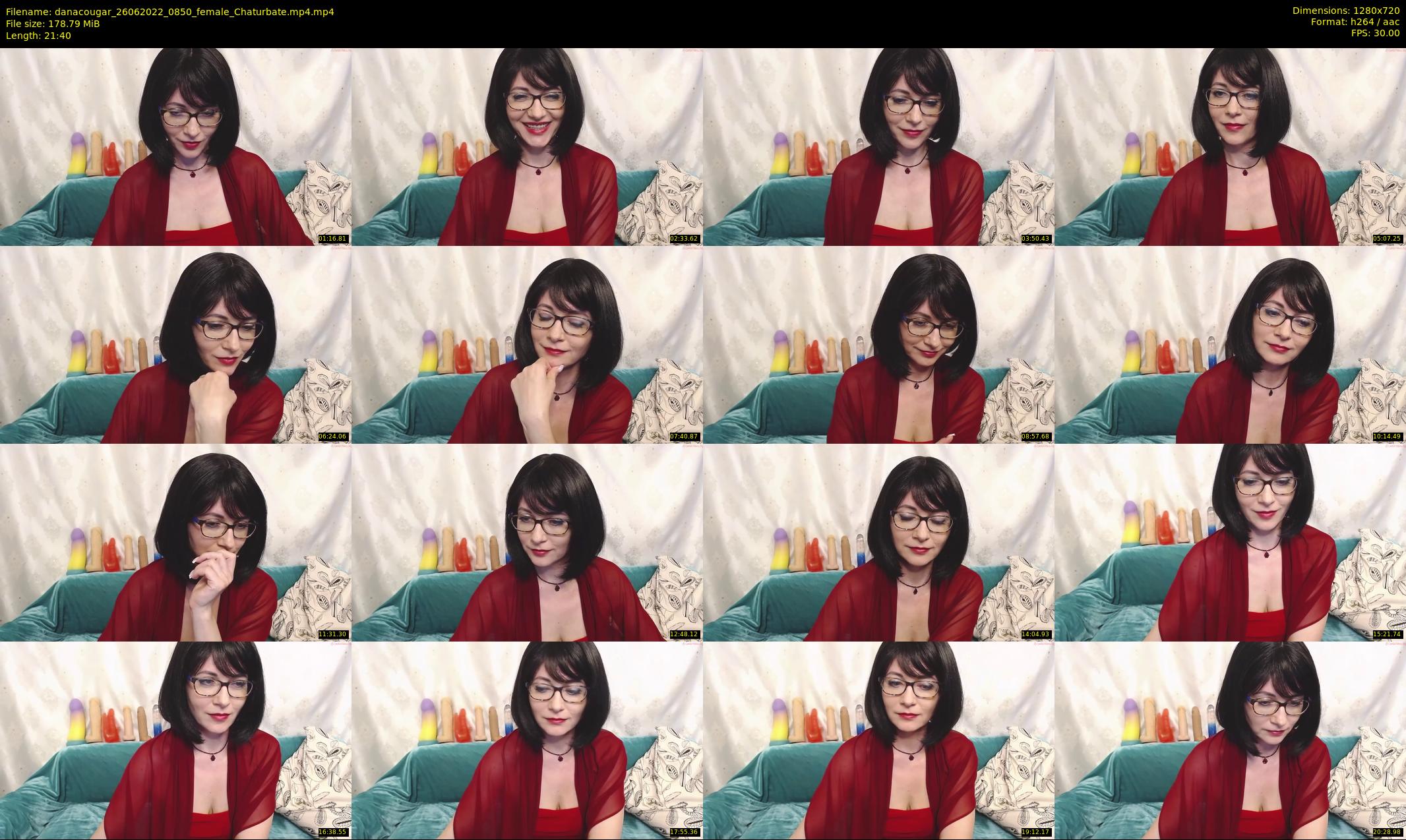 danacougar — 22 minute Chaturbate female cam show recording, 720p, Jun 26, 2022