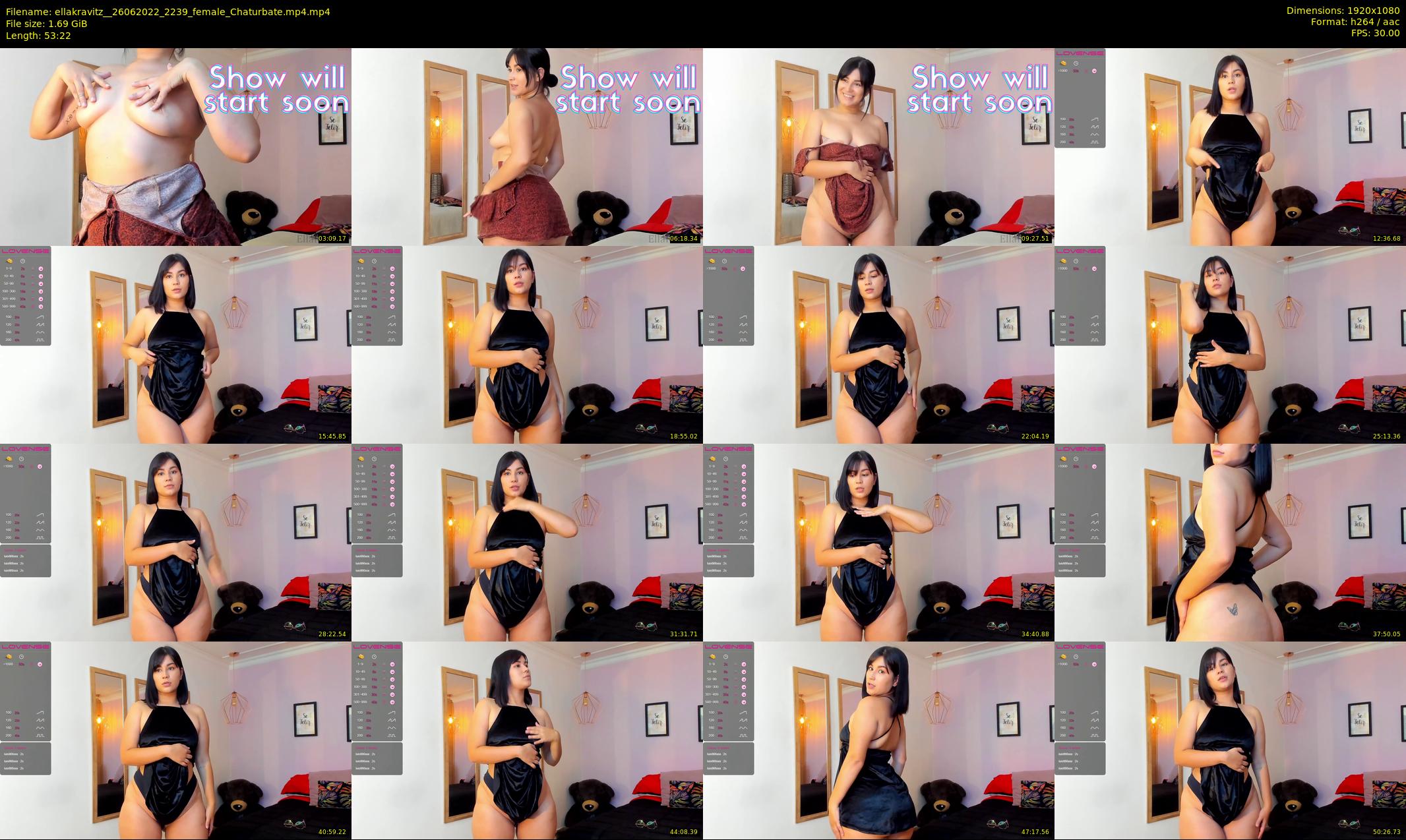 ellakravitz_ — 54 minute Chaturbate female cam show recording, 1080p, Jun 26, 2022