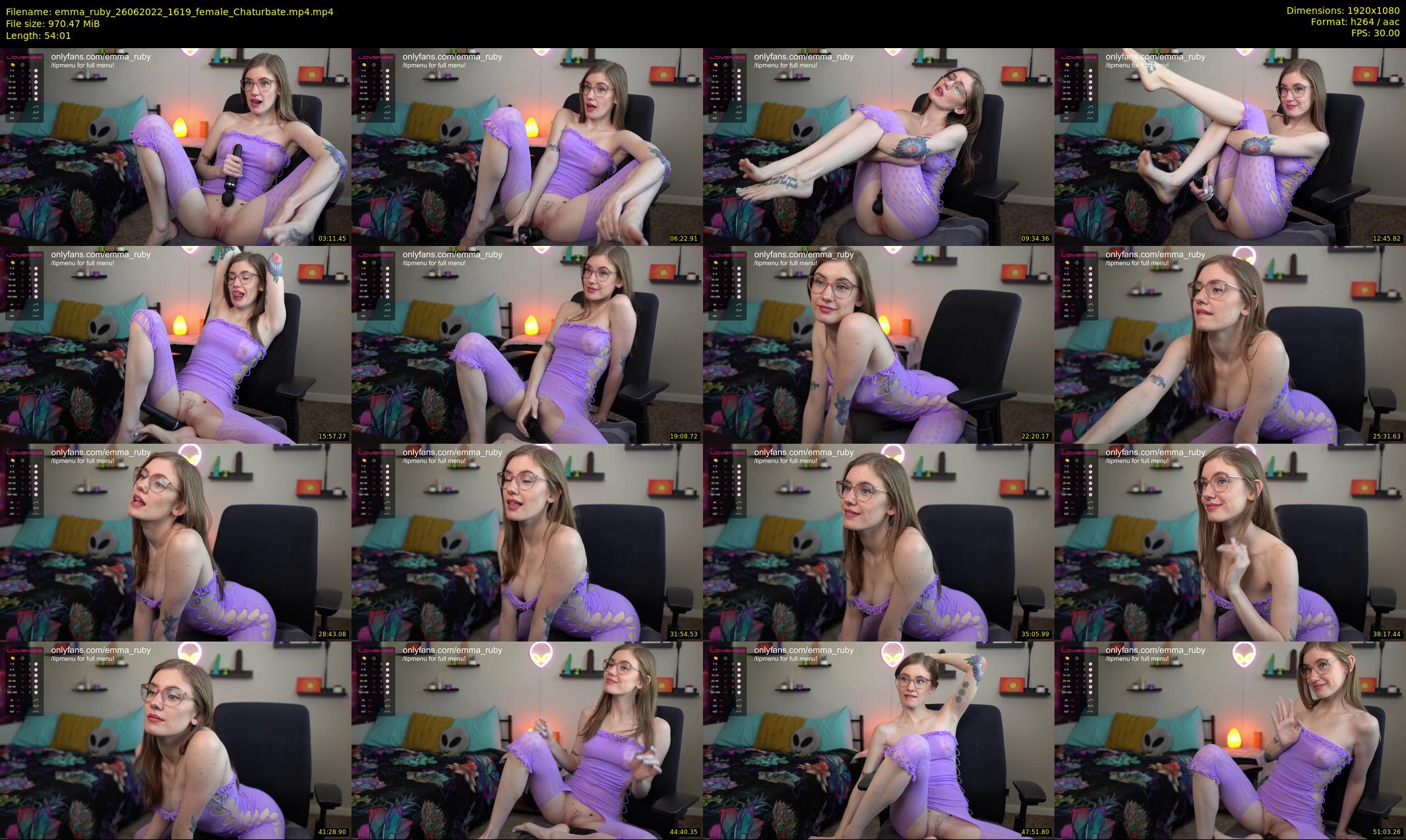 emma_ruby — 55 minute Chaturbate female cam show recording, 1080p, Jun 26, 2022