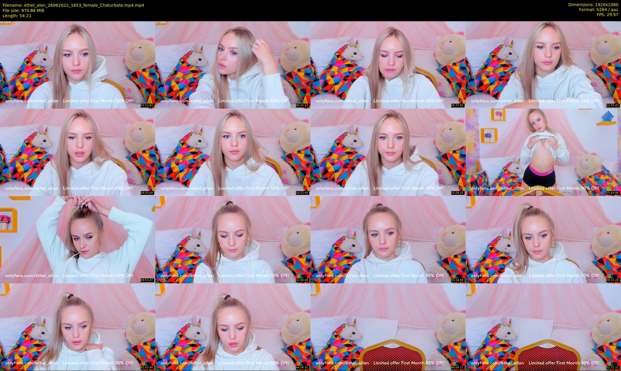 ethel_alen — 55 minute Chaturbate female cam show recording, 1080p, Jun 26, 2022