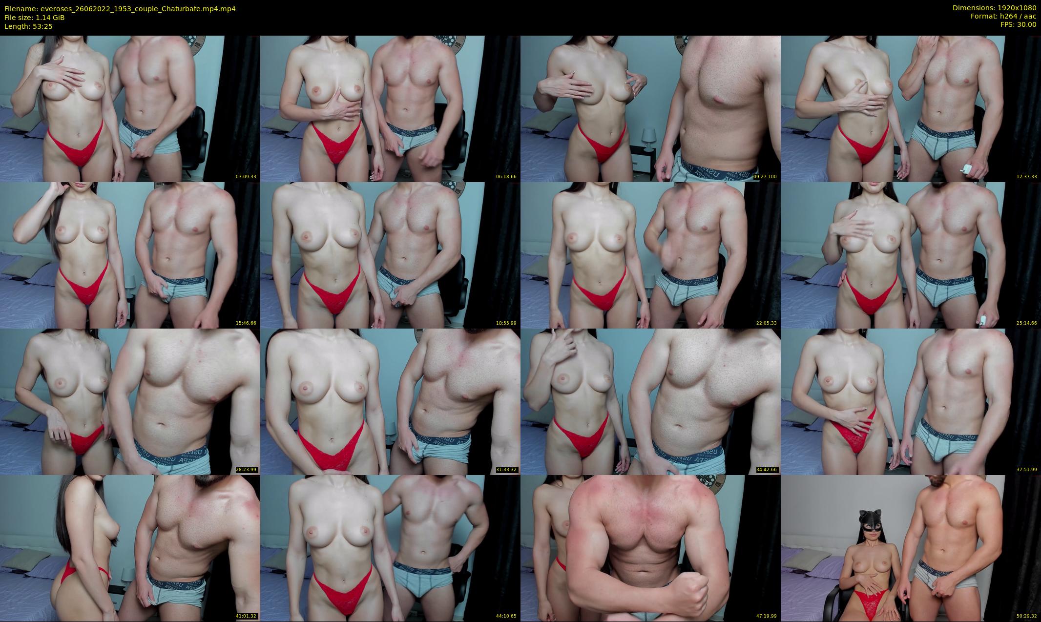 everoses — 54 minute Chaturbate couple cam show recording, 1080p, Jun 26, 2022