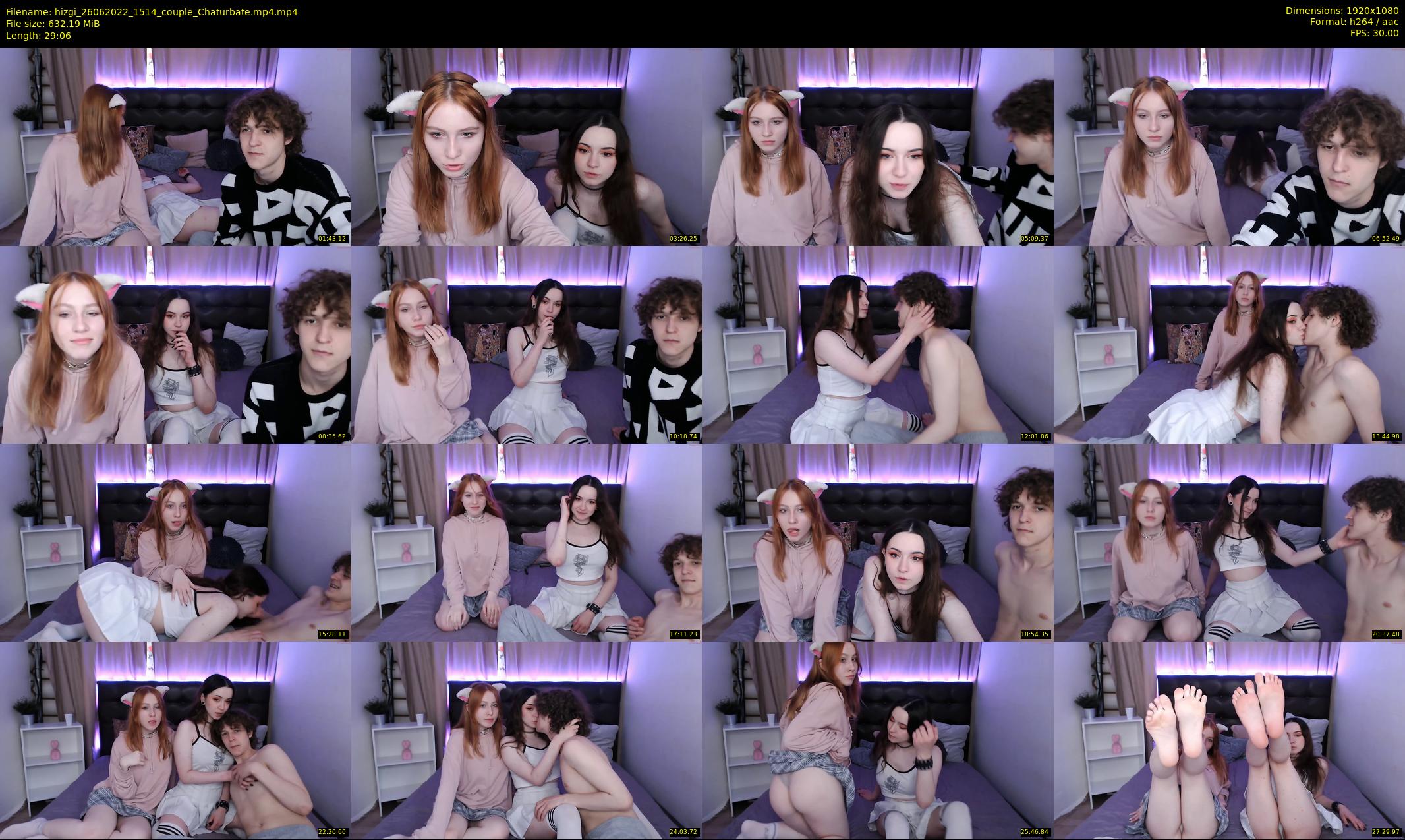 hizgi — 30 minute Chaturbate couple cam show recording, 1080p, Jun 26, 2022