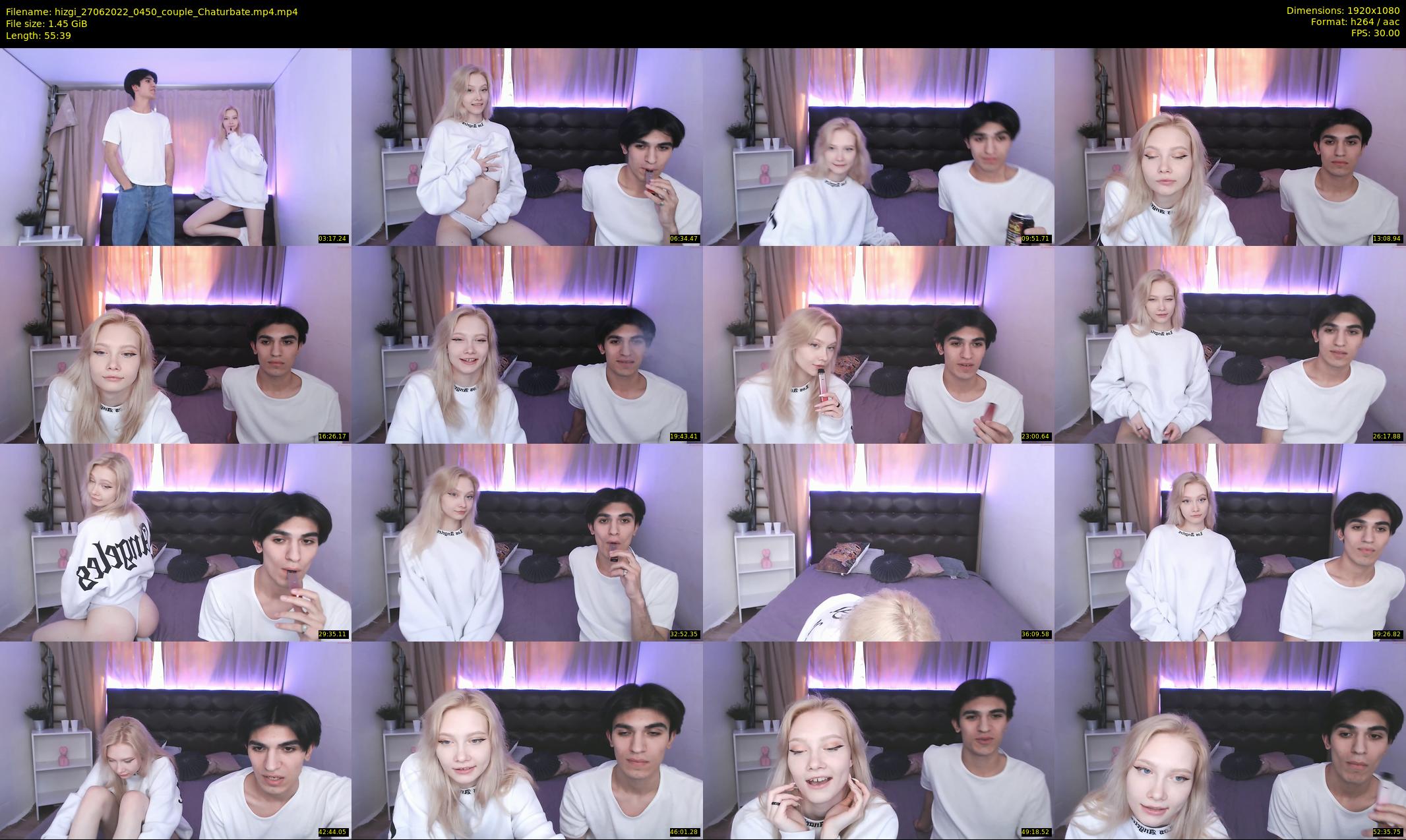 hizgi — 56 minute Chaturbate couple cam show recording, 1080p, Jun 27, 2022