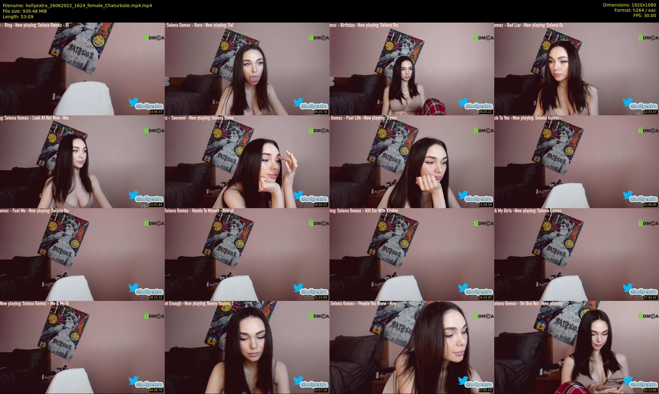 hollyextra — 54 minute Chaturbate female cam show recording, 1080p, Jun 26, 2022