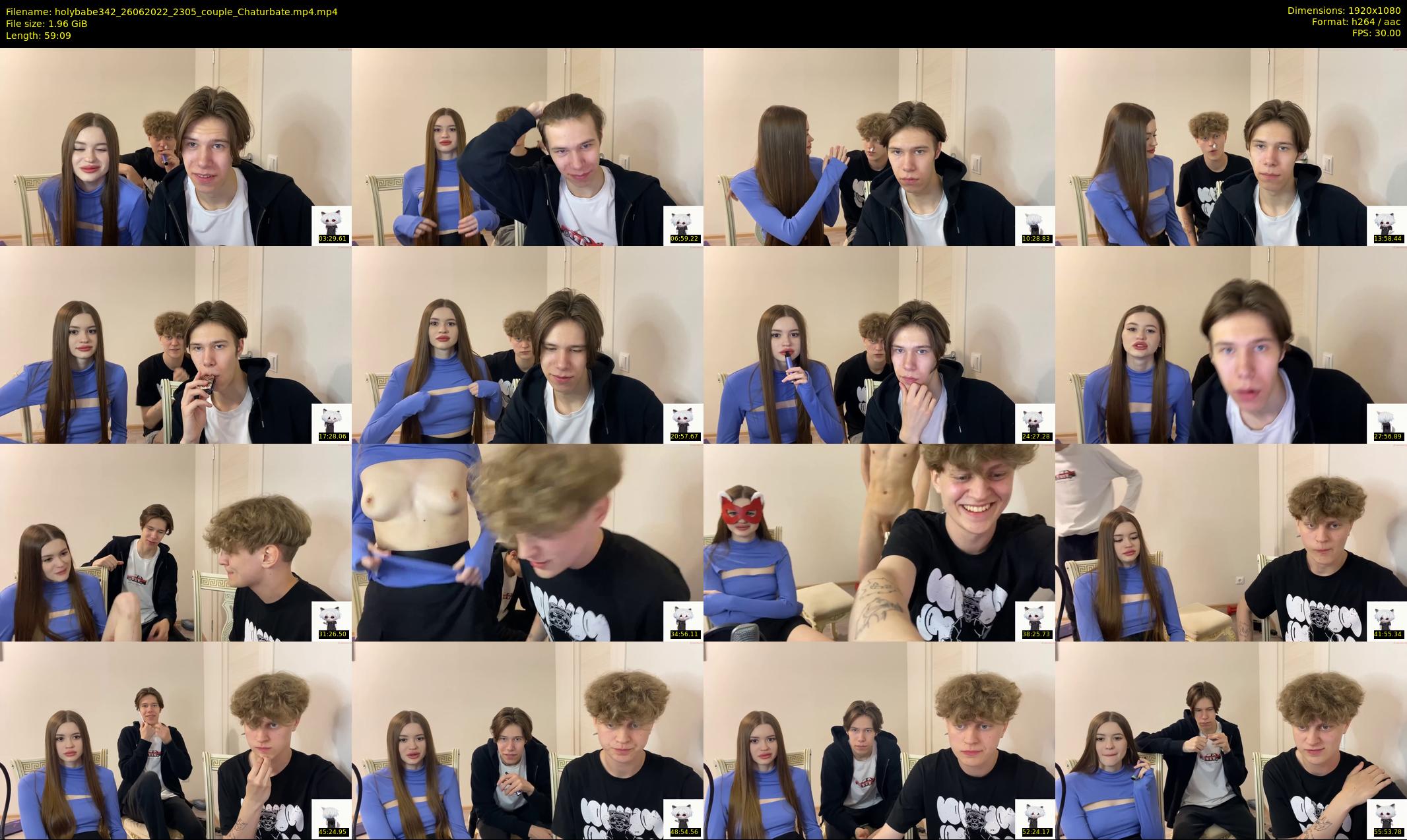 holybabe342 — 60 minute Chaturbate couple cam show recording, 1080p, Jun 26, 2022
