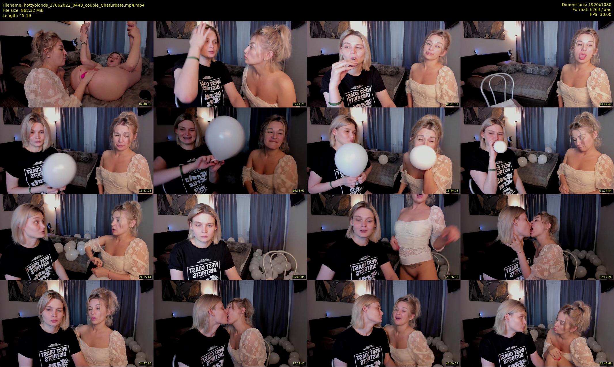 hottyblonds — 46 minute Chaturbate couple cam show recording, 1080p, Jun 27, 2022