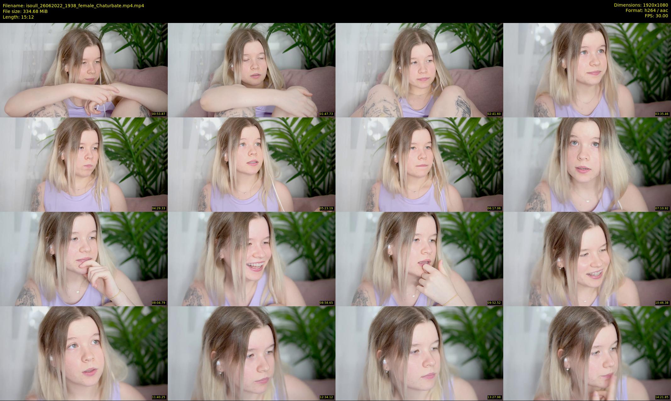 isoull — 16 minute Chaturbate female cam show recording, 1080p, Jun 26, 2022