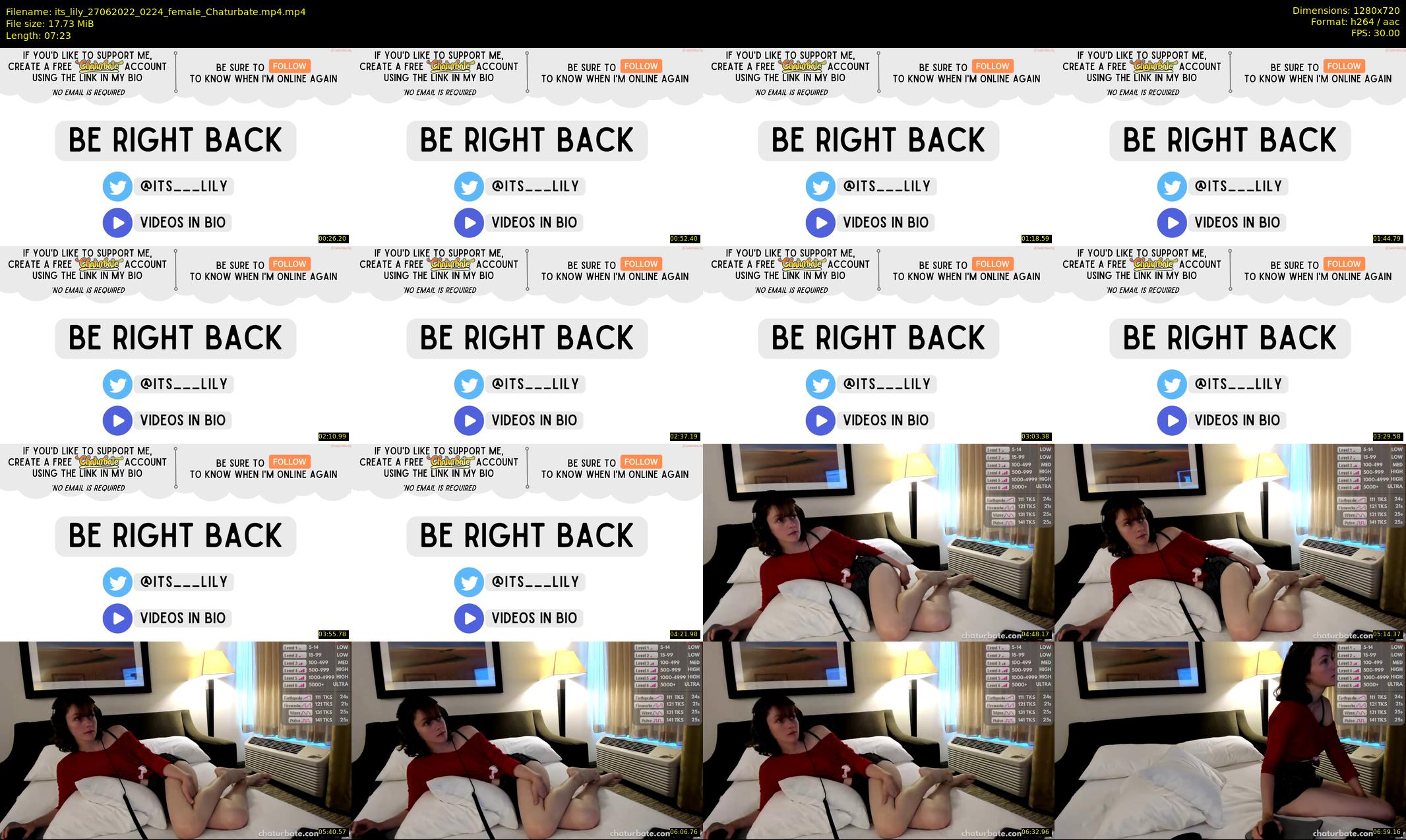 its_lily — 8 minute Chaturbate female cam show recording, 720p, Jun 27, 2022
