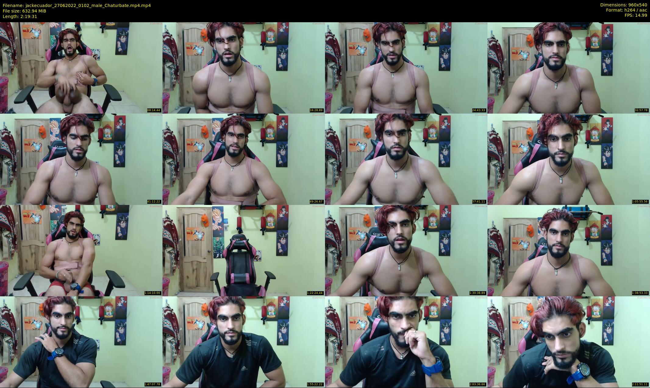jackecuador — 140 minute Chaturbate male cam show recording, 480p, Jun 27, 2022