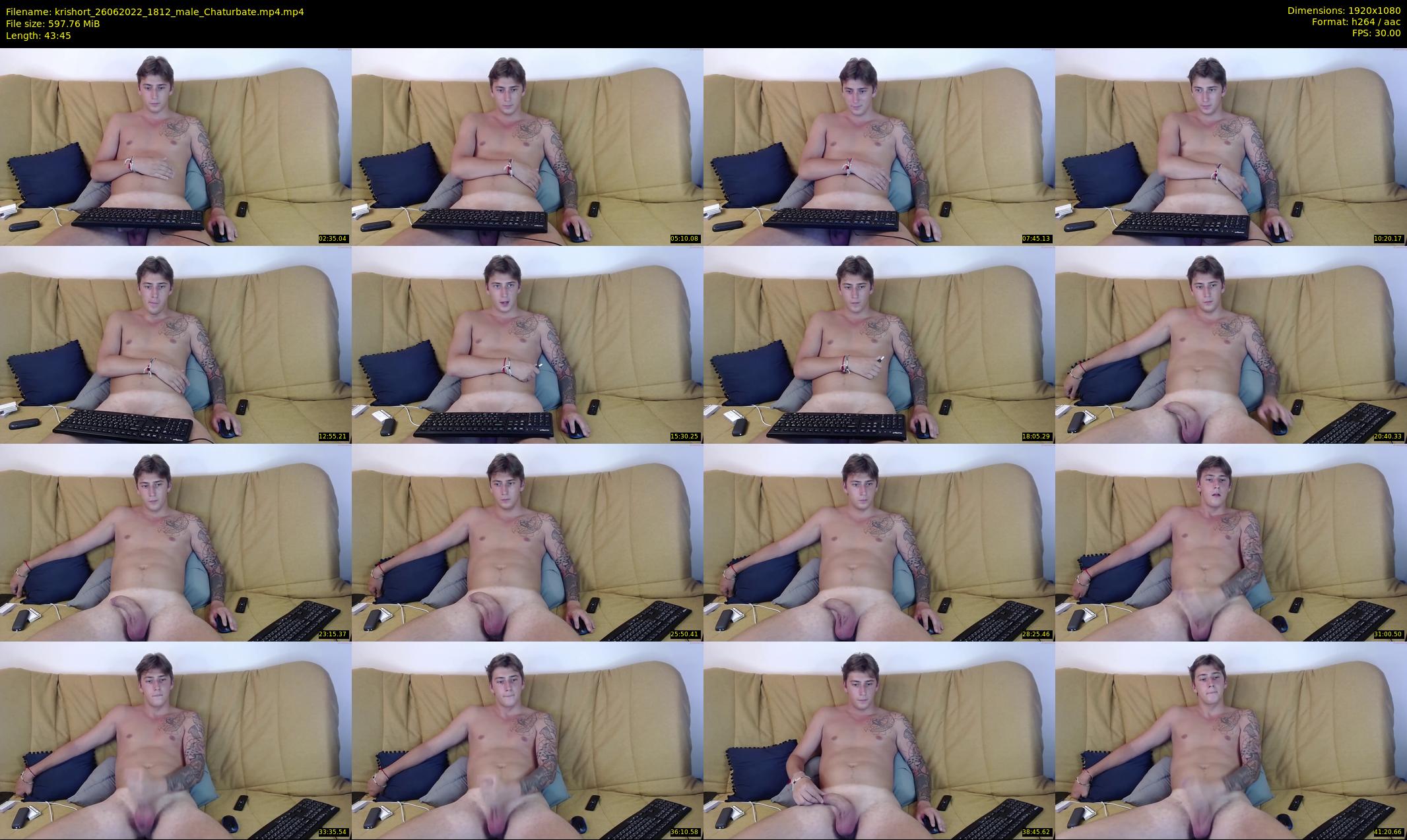 krishort — 44 minute Chaturbate male cam show recording, 1080p, Jun 26, 2022