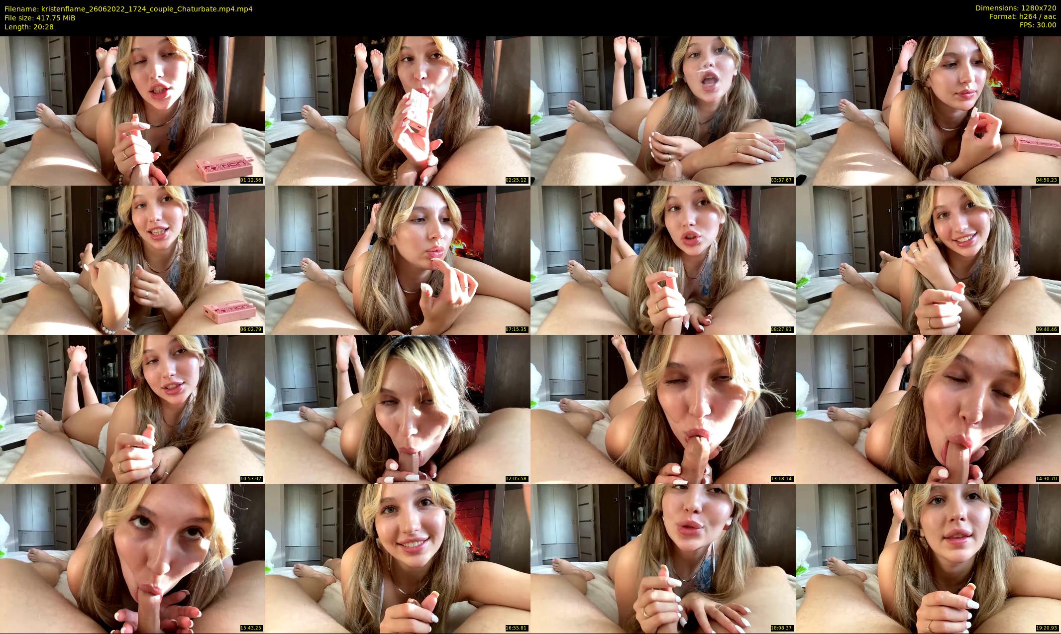 kristenflame — 21 minute Chaturbate couple cam show recording, 720p, Jun 26, 2022